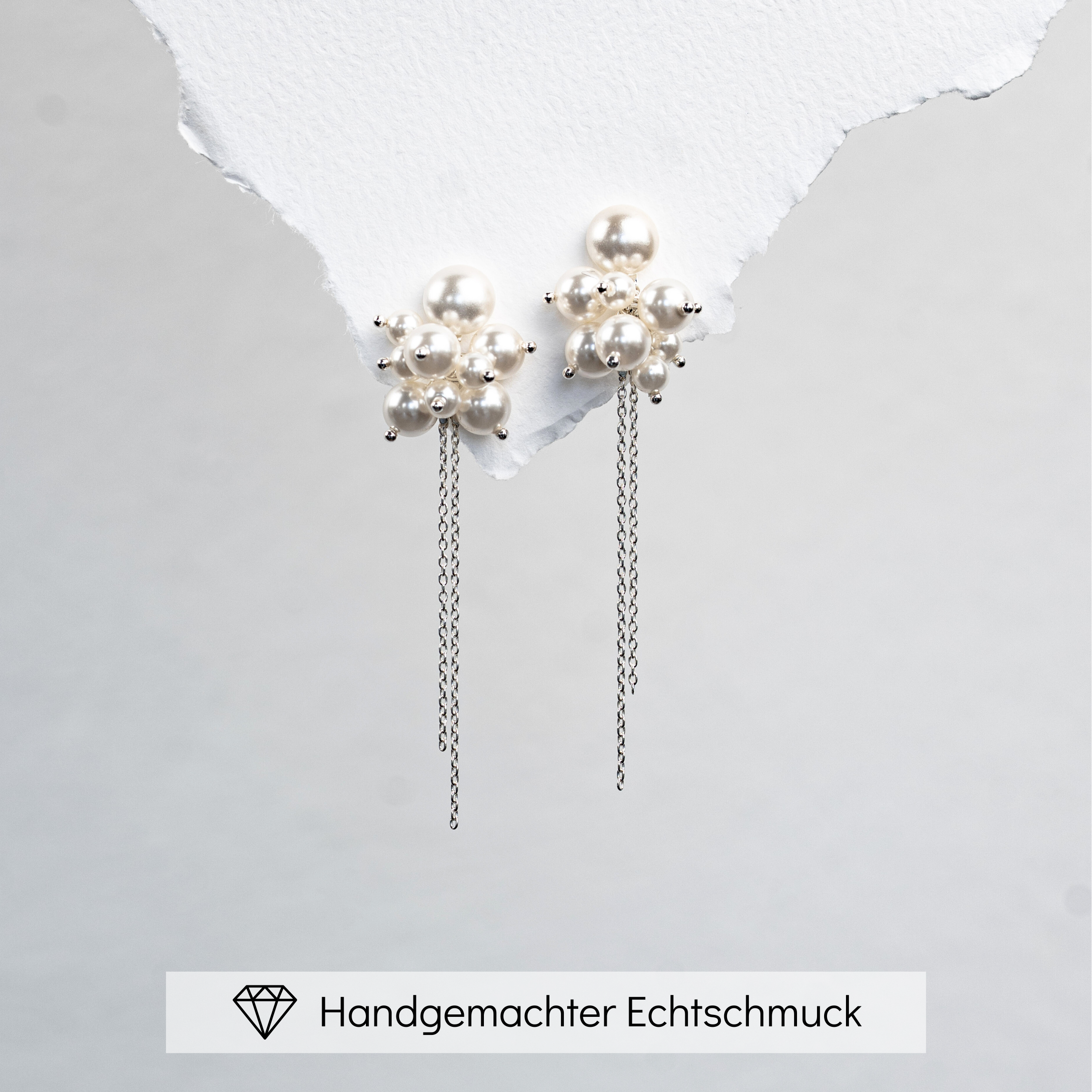 Jess | Ohrringe Hochzeit mit Perlen