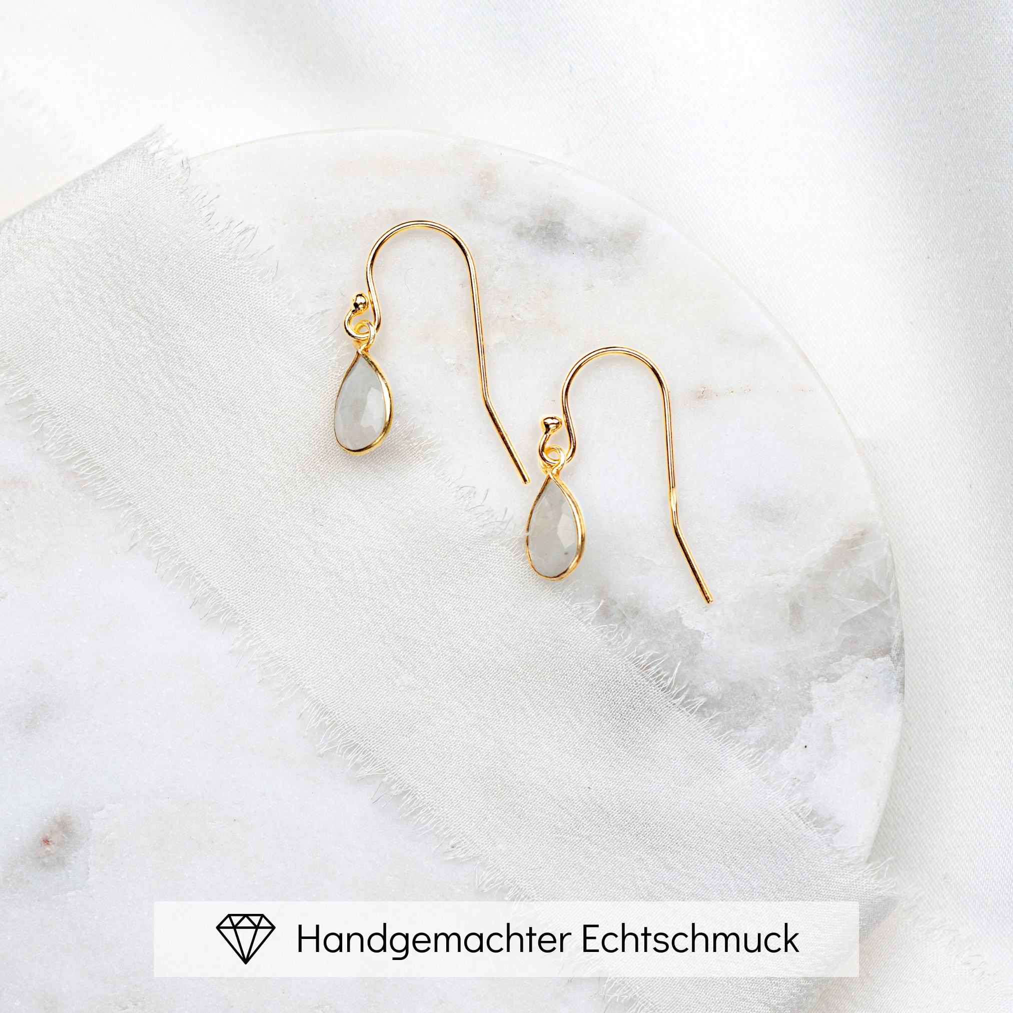 Juna | Braut Ohrringe mit Mondstein