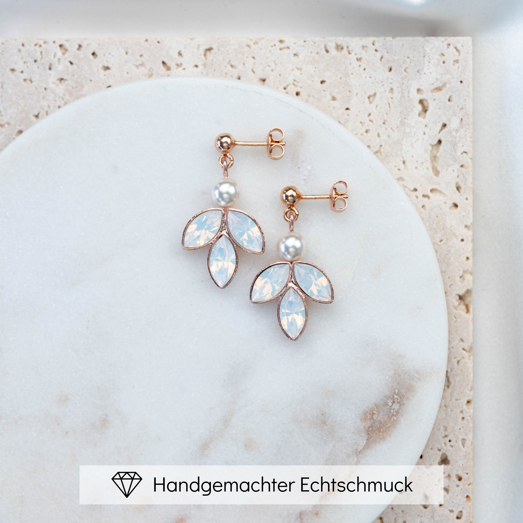 Kate | Brautohrringe mit Perlen