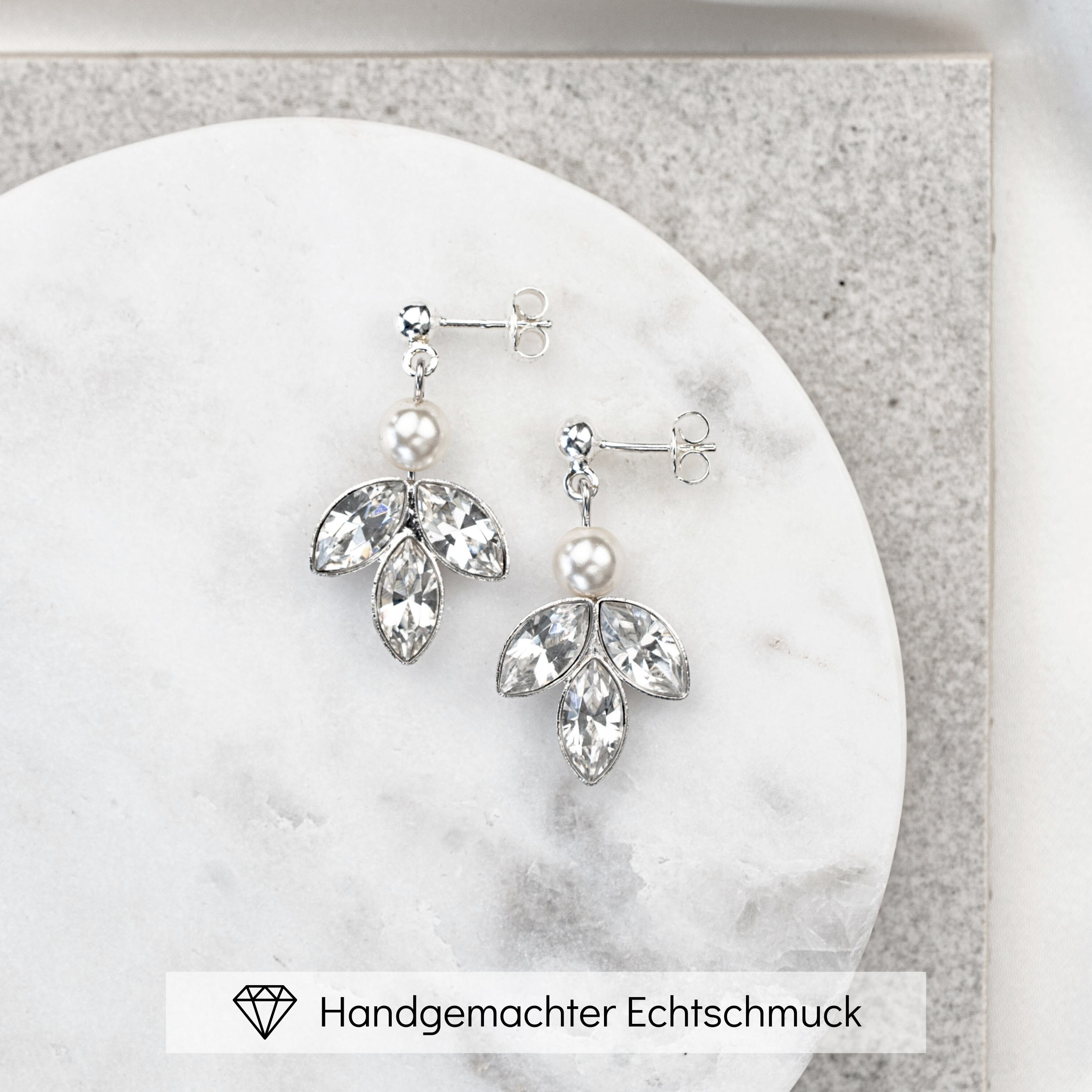 Kate | Brautohrringe mit Perlen