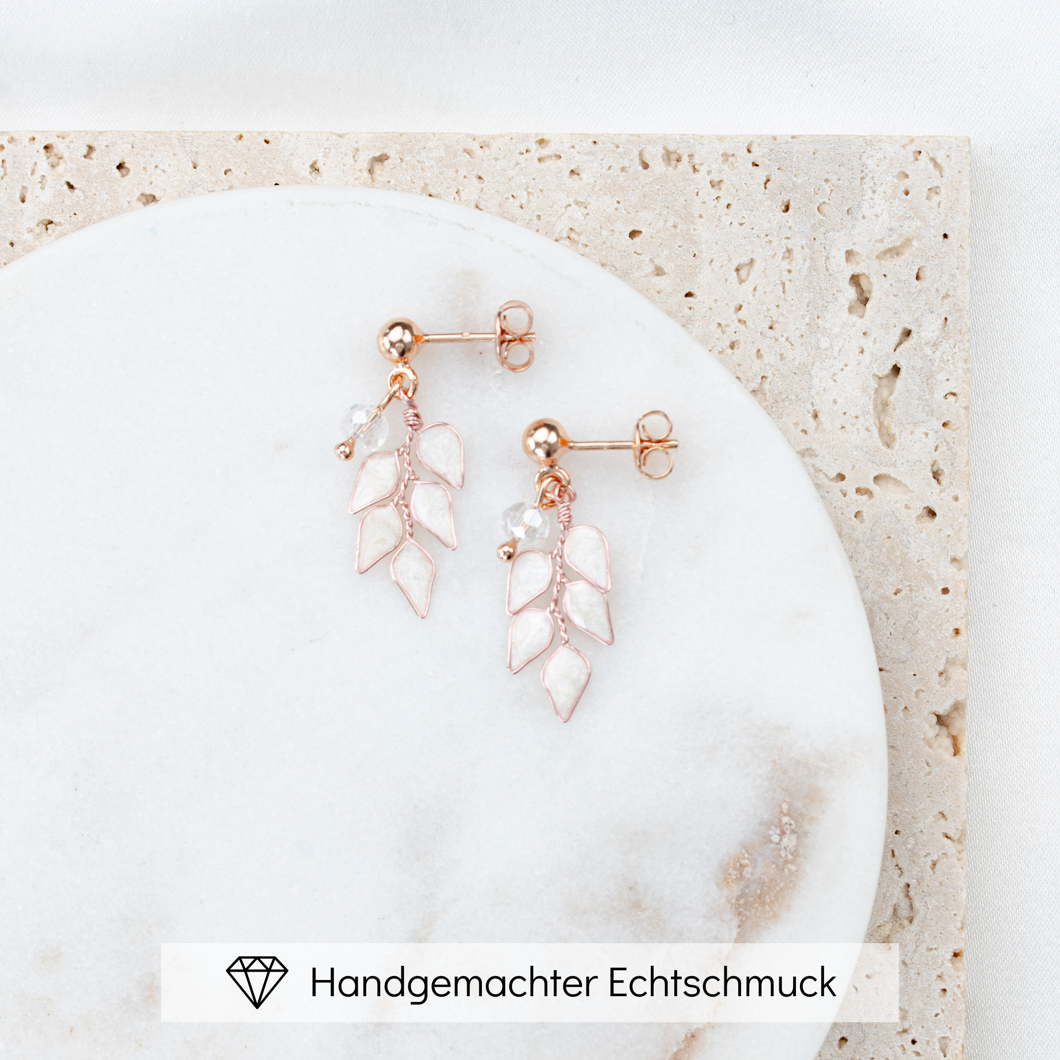 Lana klein | Brautohrringe mit Blättern