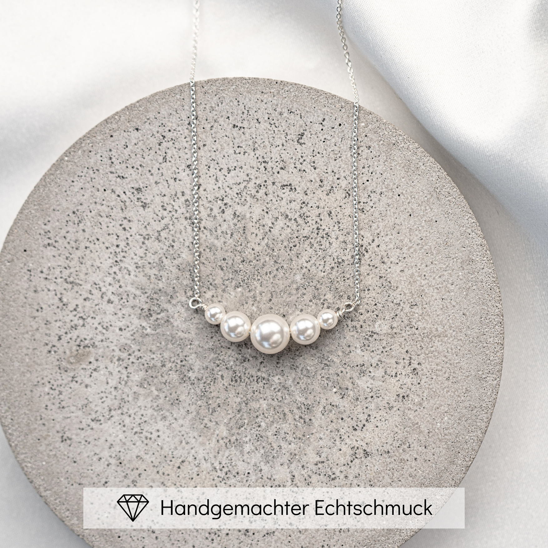 Marie | Halskette Braut mit Perlen