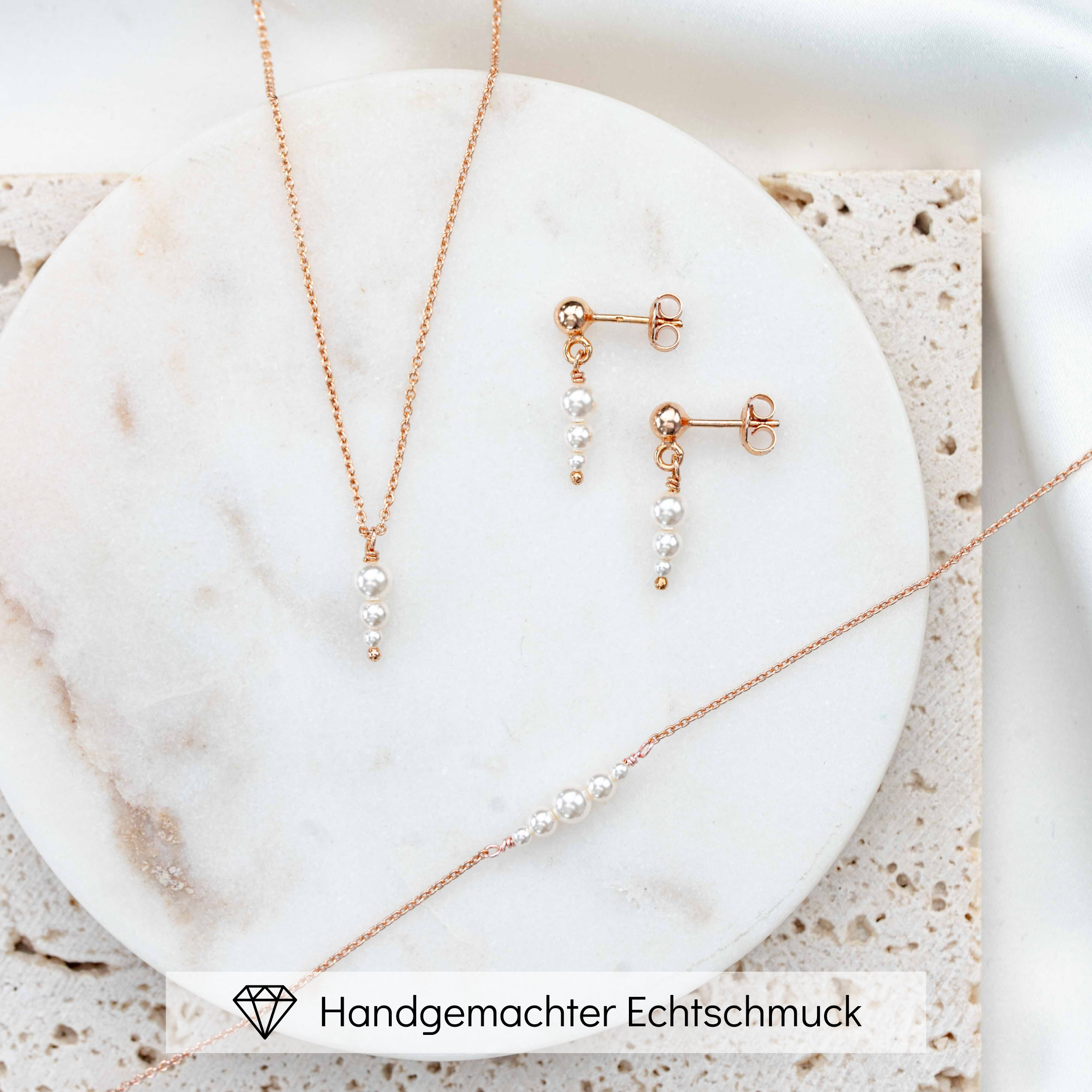 Mariella | Brautschmuck Set mit Perlen - Perlenschmuck Braut