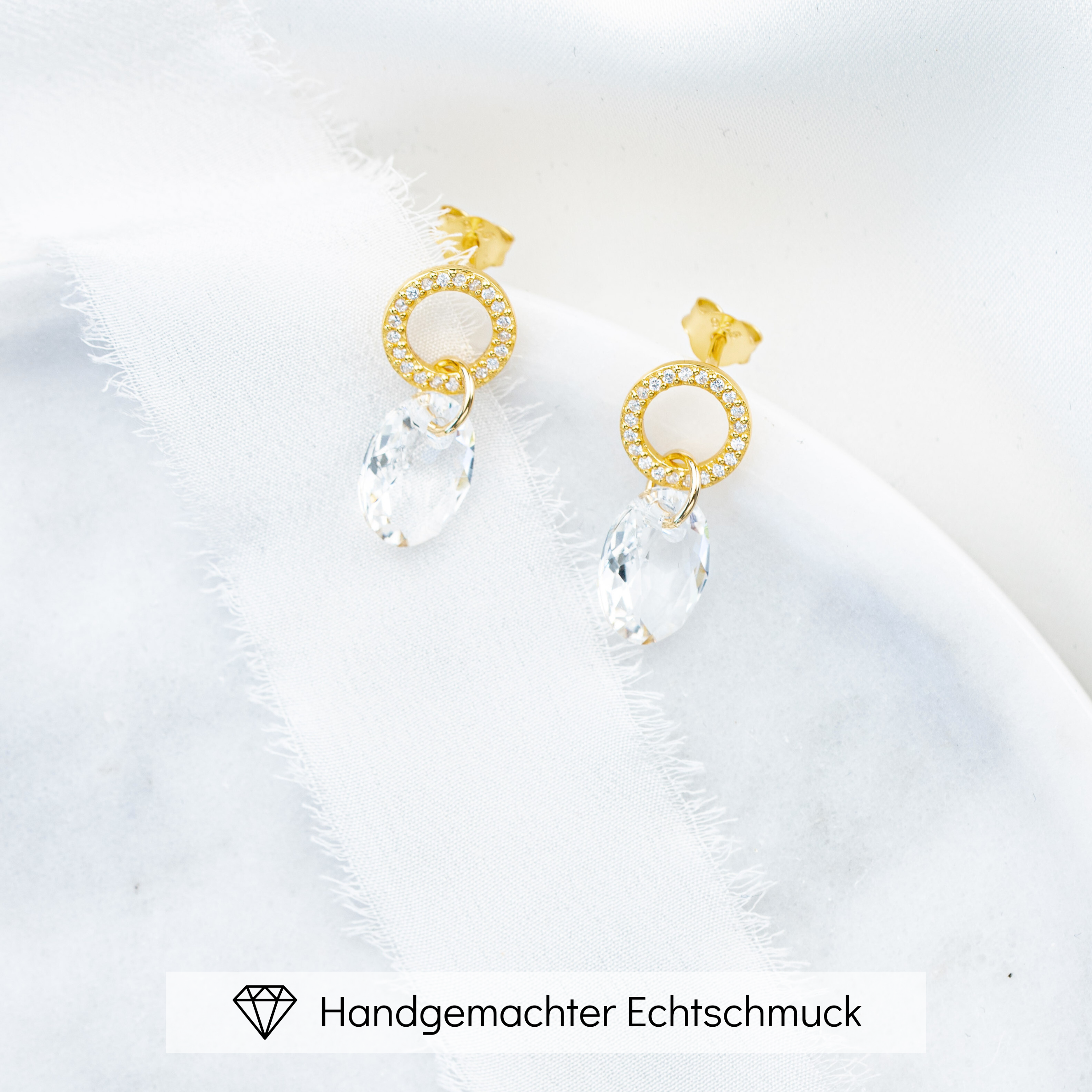 Mimi | Ohrringe Hochzeit mit Zirkonia