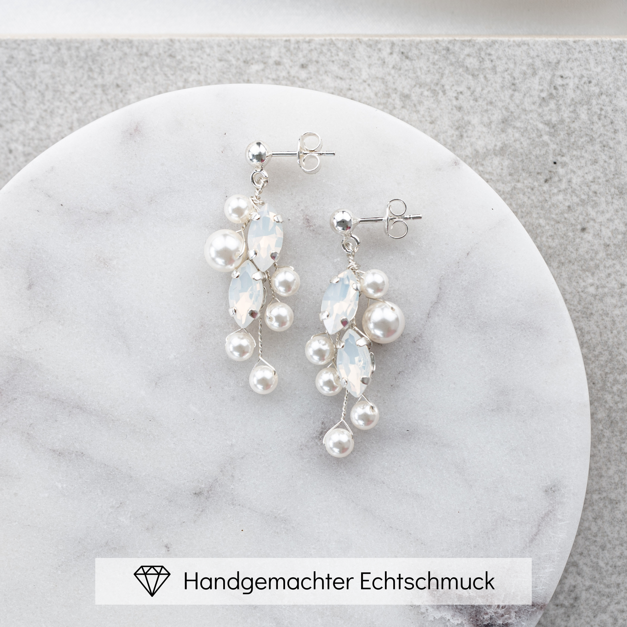 Ana | Ohrringe Hochzeit mit Perlen