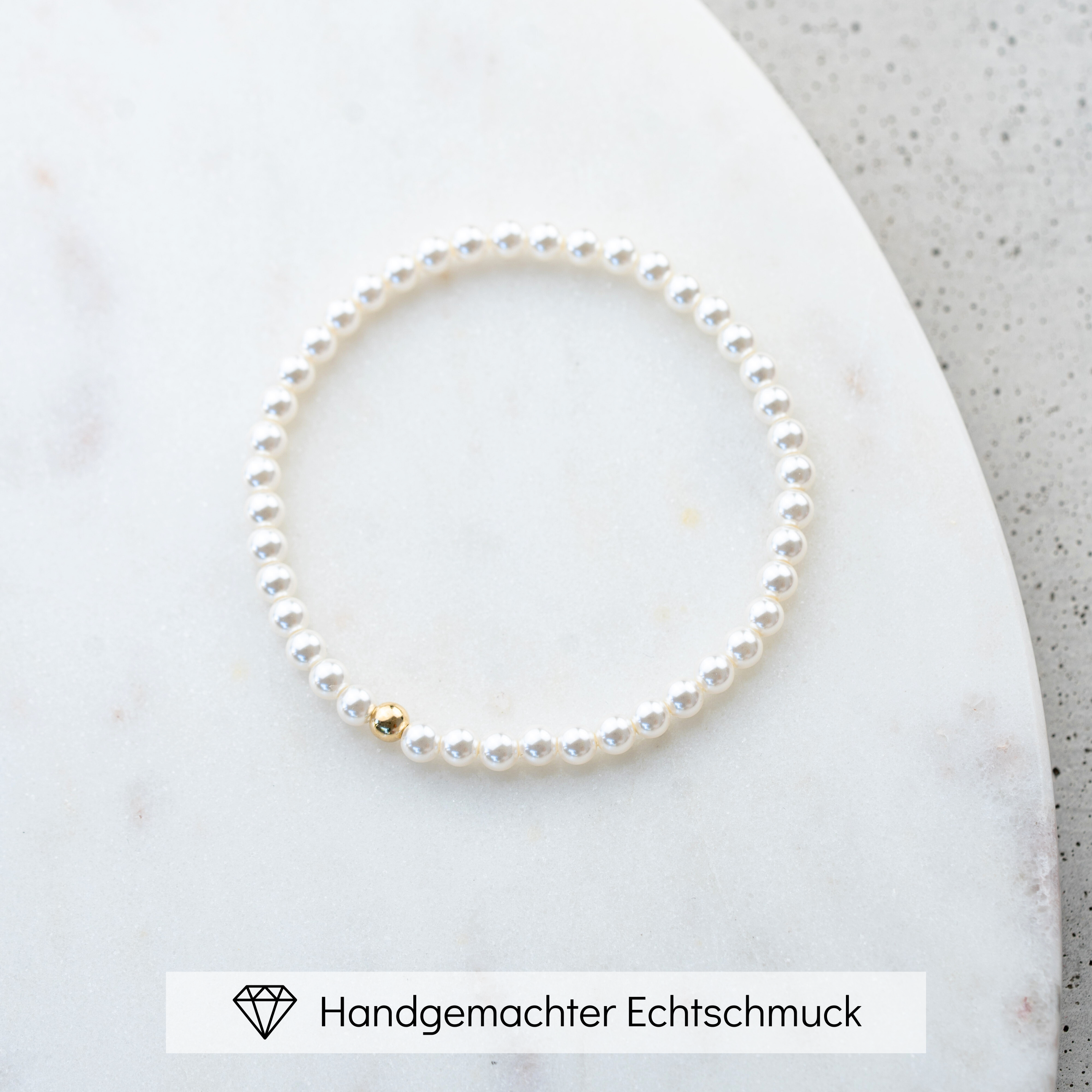 Perla | Perlenarmband Hochzeit schlicht
