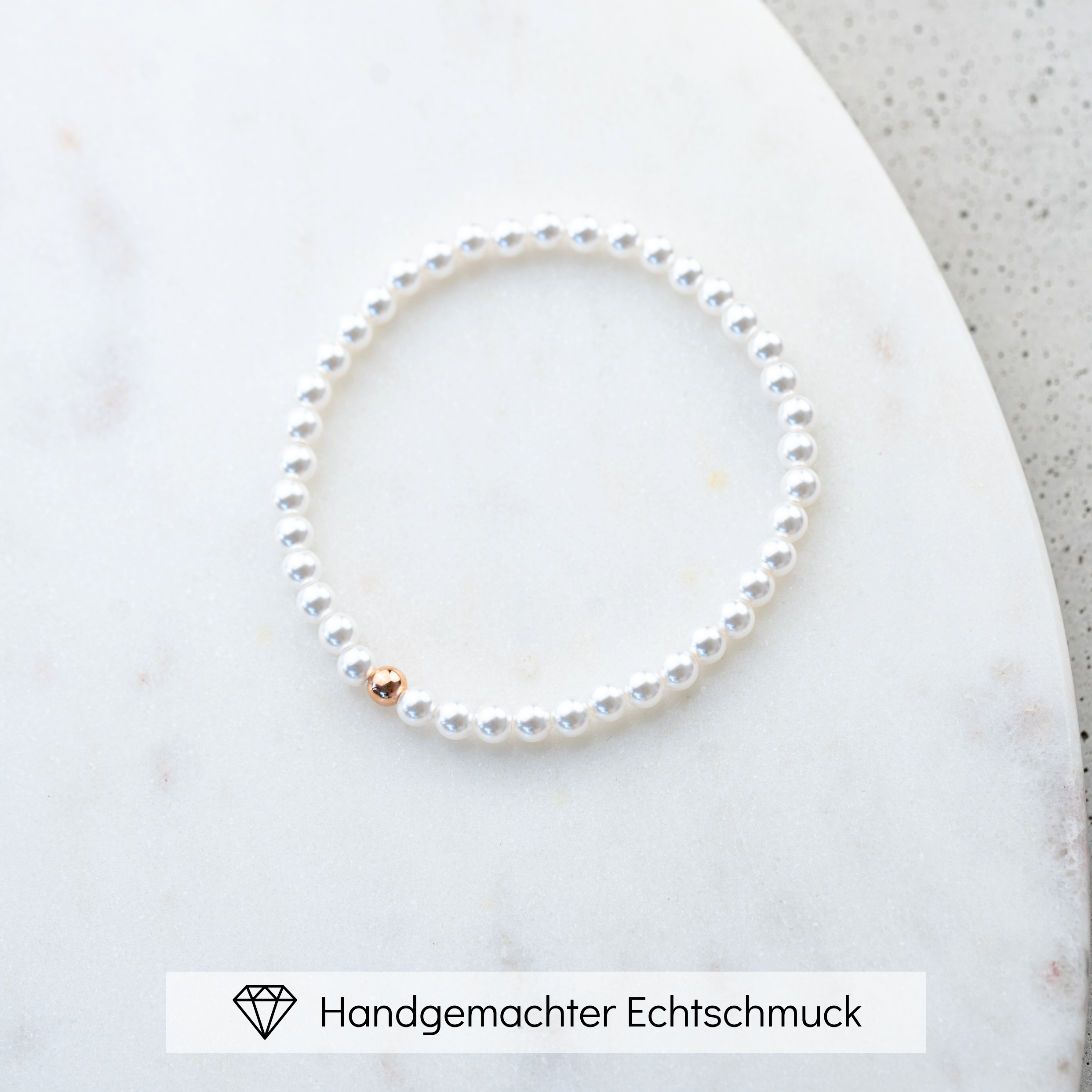 Perla | Perlenarmband Hochzeit schlicht
