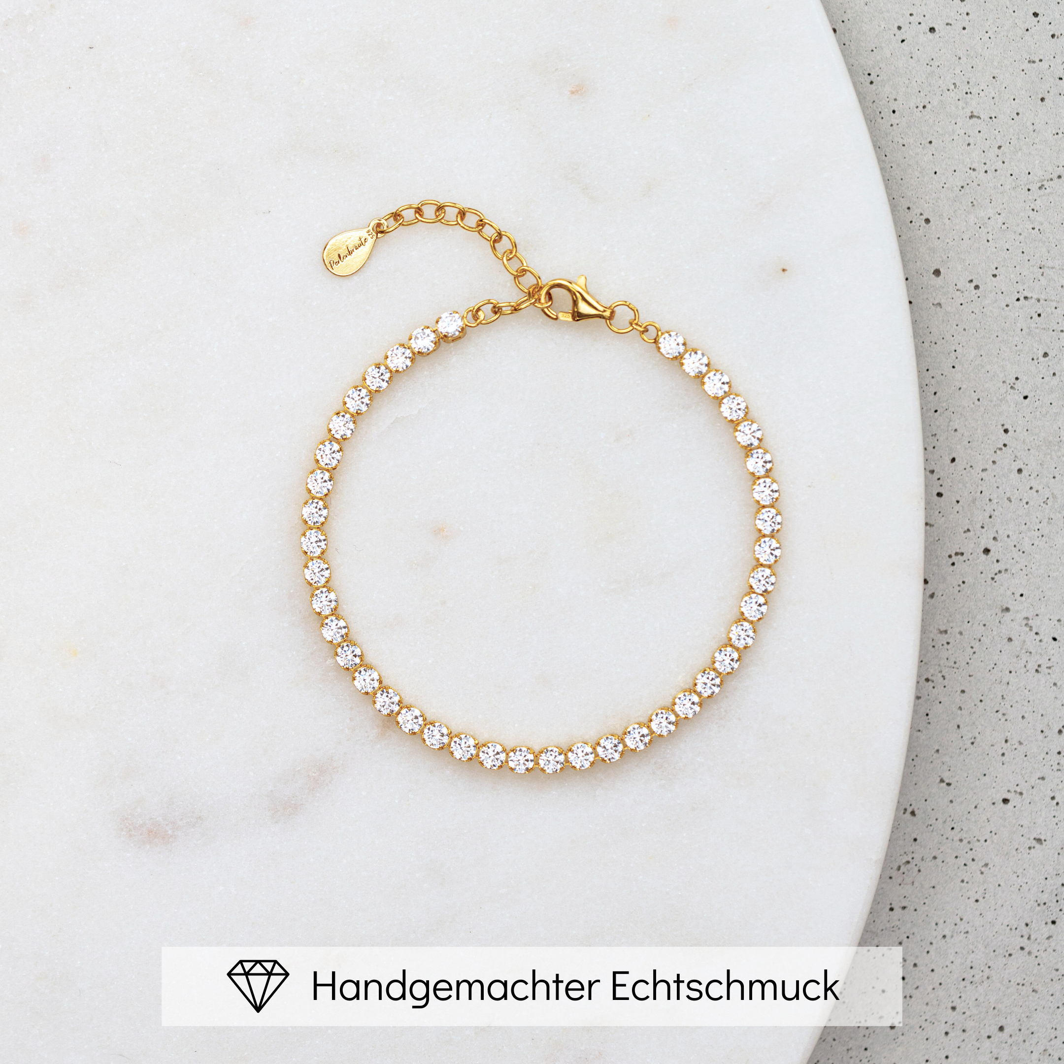 Sanna | Braut Armband mit Zirkonia Kristallen