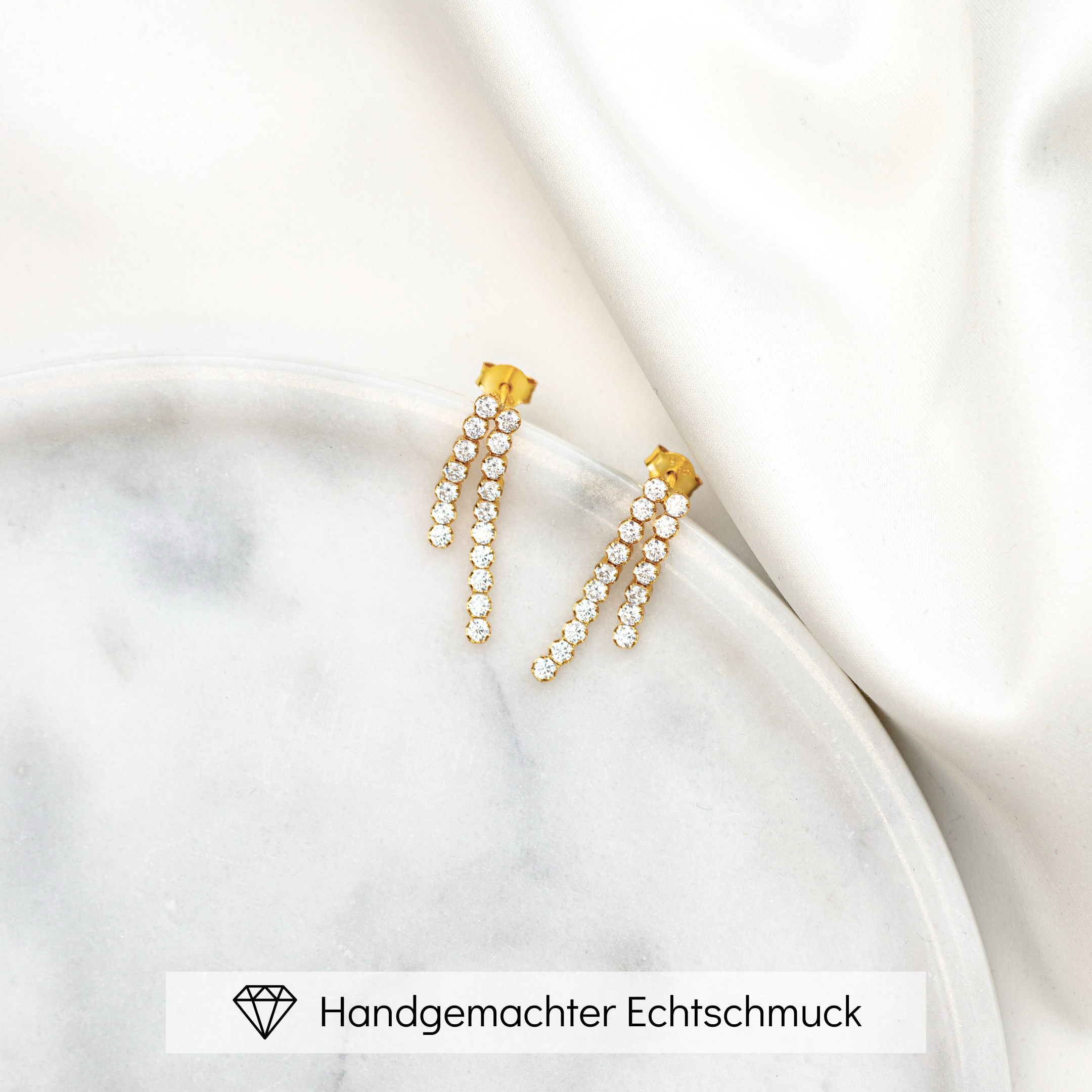 Sanna | Braut Ohrringe mit Zirkonia