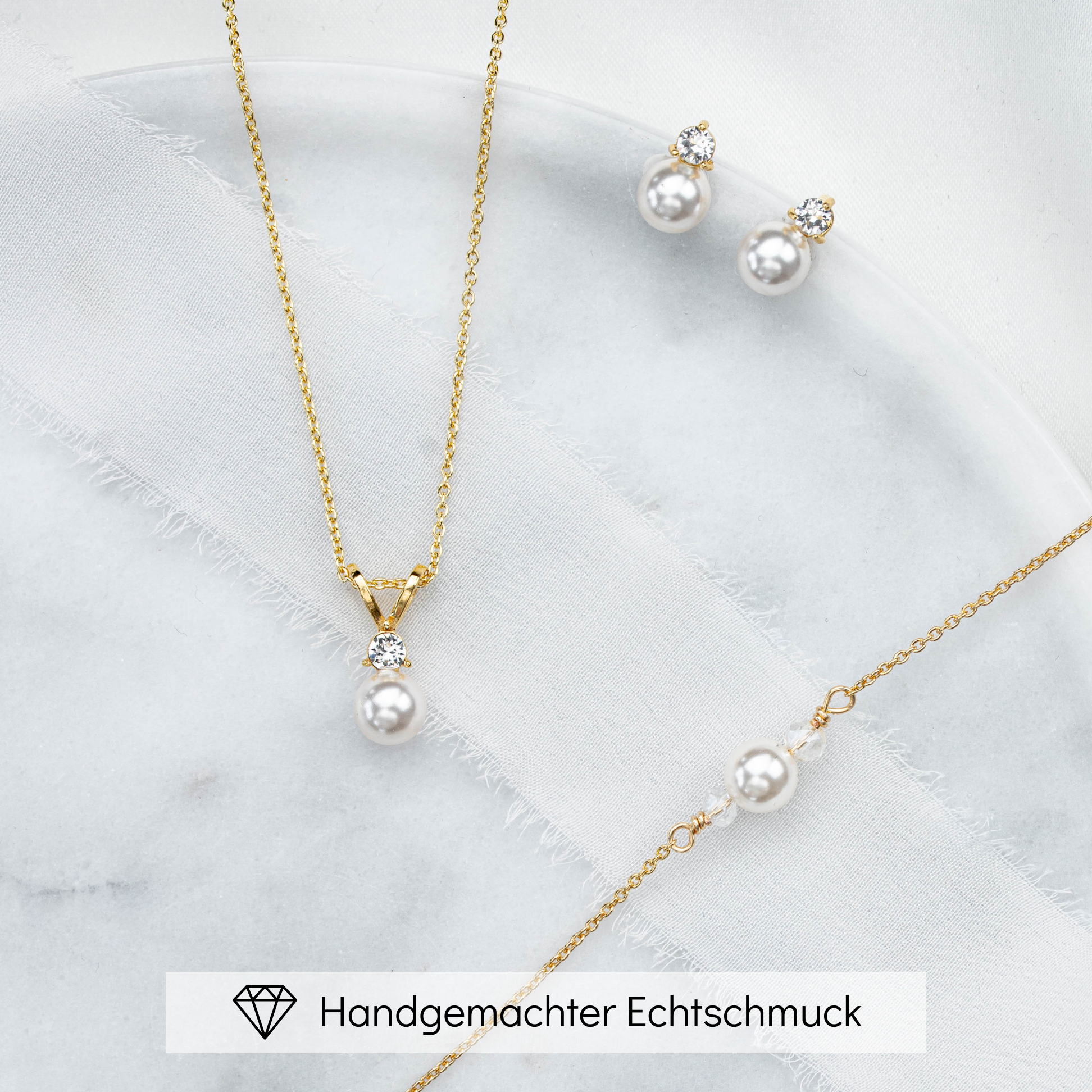 Smilla | Brautschmuck Set mit Perle