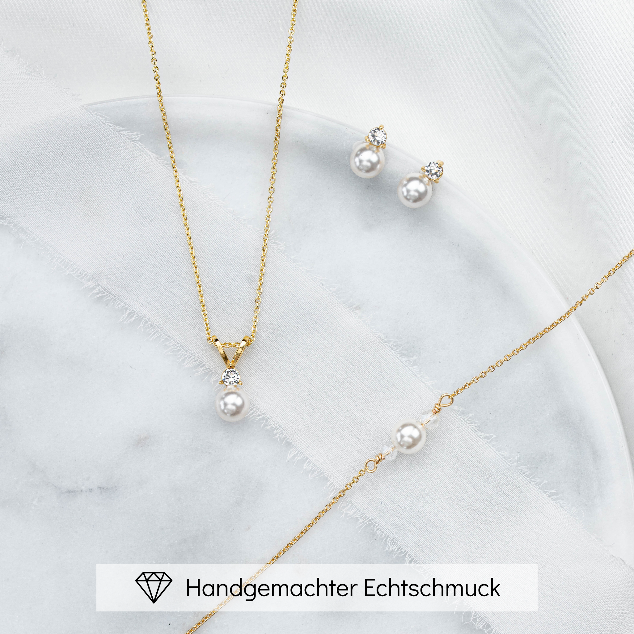 Smilla | Brautschmuck Set mit Perle