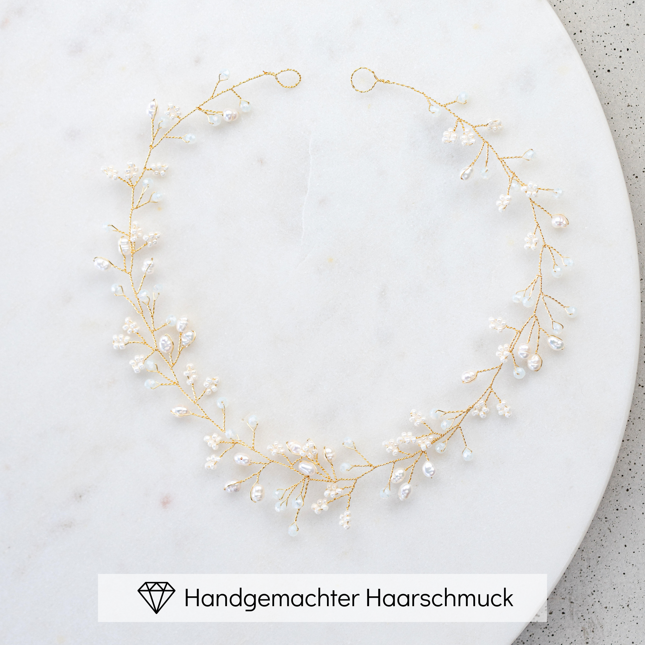 Susi | Brauthaarschmuck - Headpiece mit kleinen Perlen