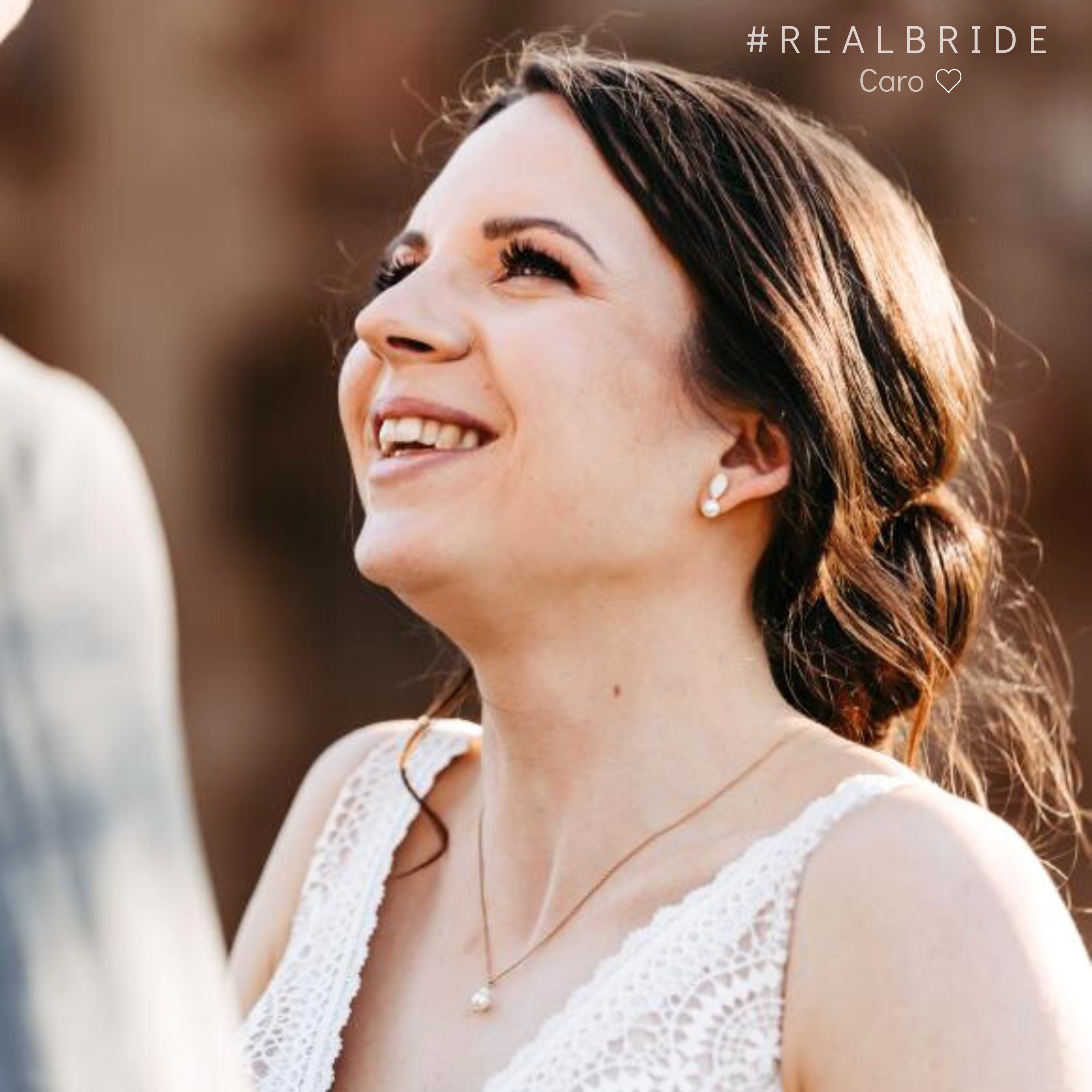 Kylie | Brautohrstecker mit Perle und Kristall