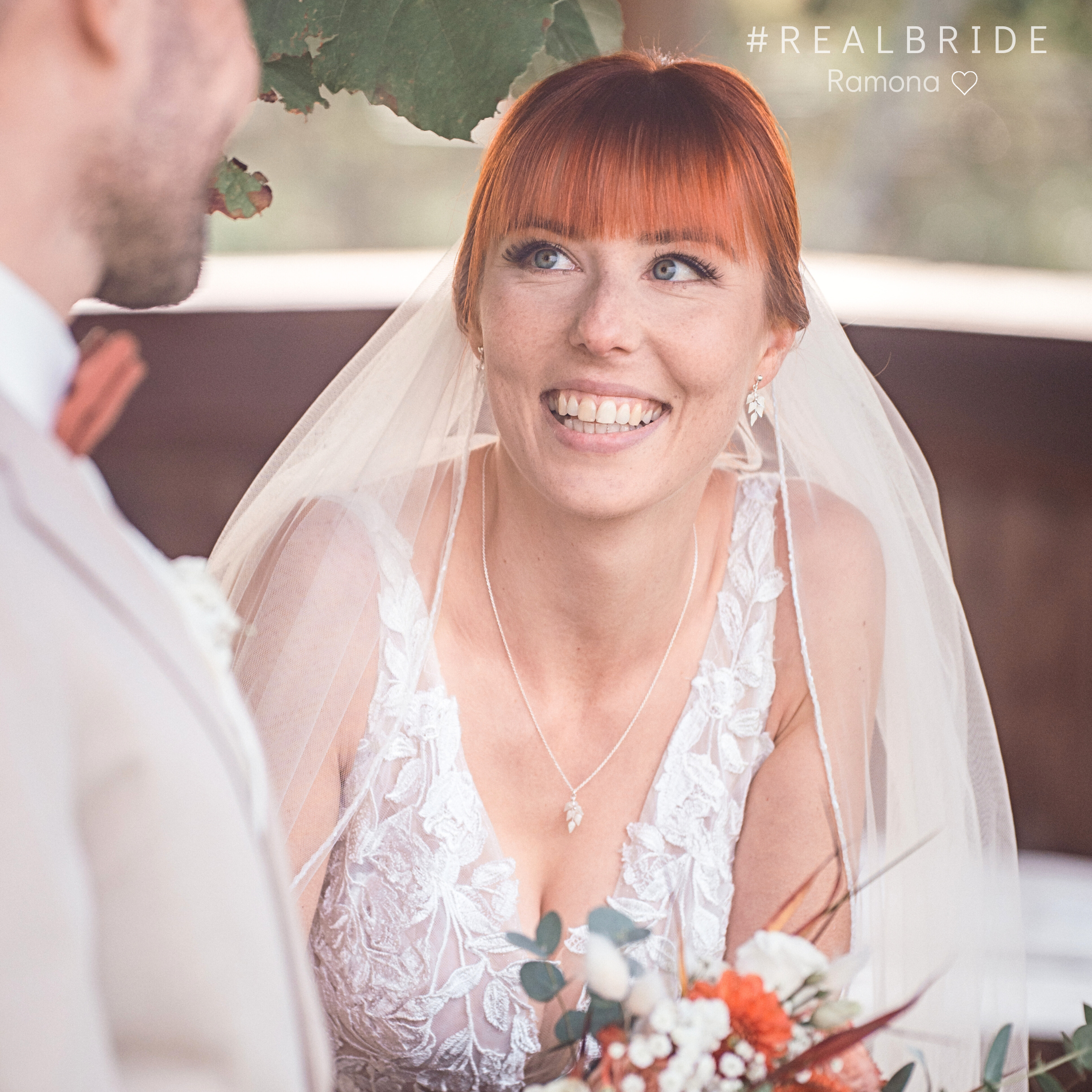 Lana | Brautschmuck Set mit Blättern