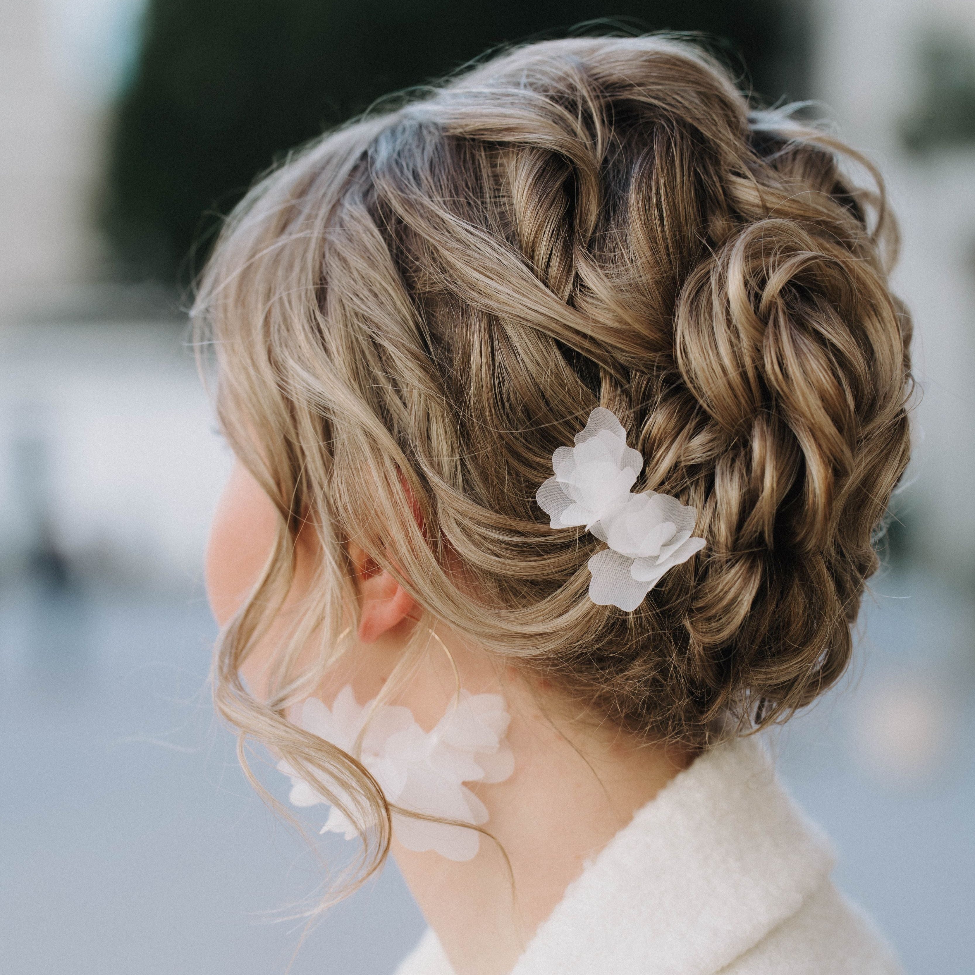Flora | Hochzeit Haarnadeln mit Stoffblüten