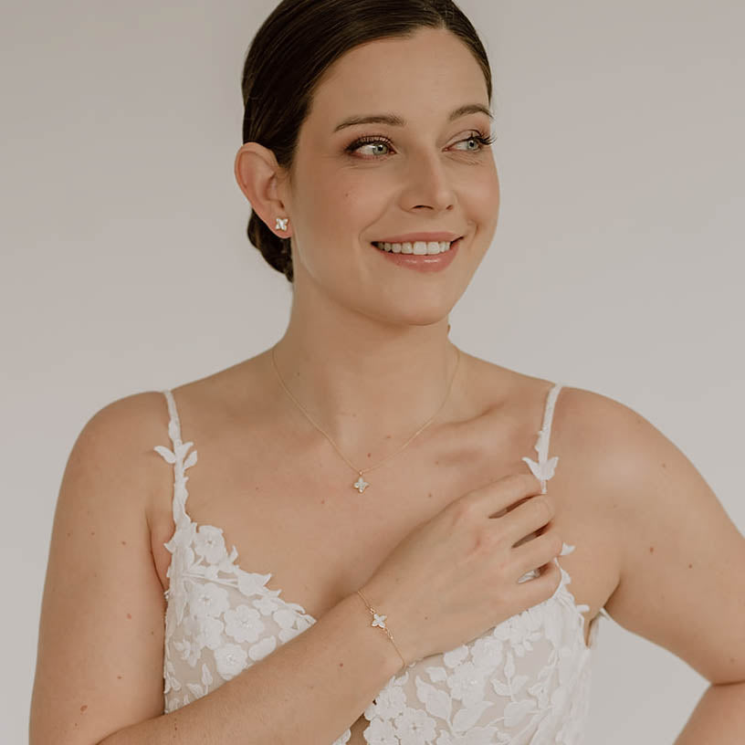 Daisy | Ohrstecker Hochzeit mit Blüte