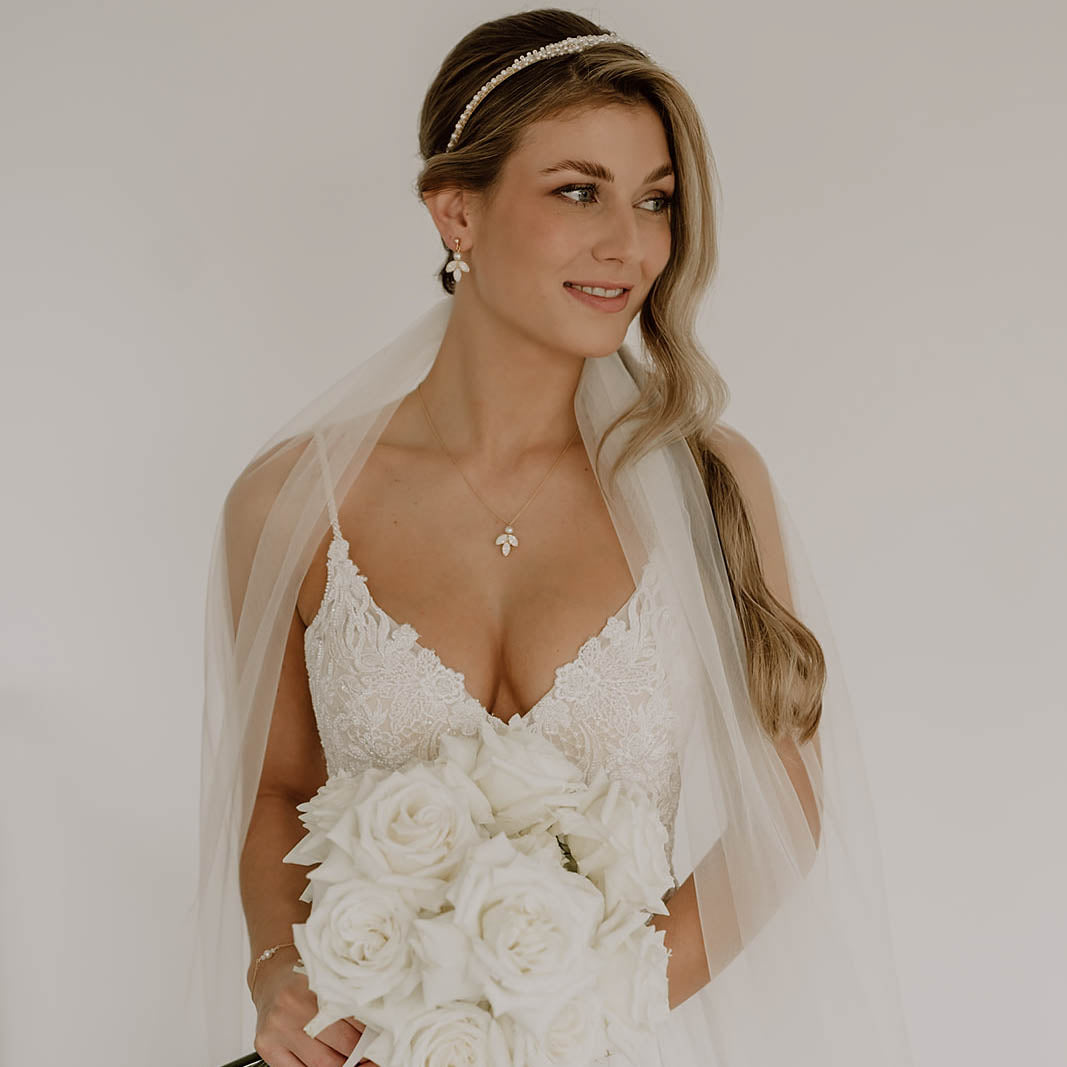 Lotte | Brauthaarschmuck, Haarreif mit Perlen