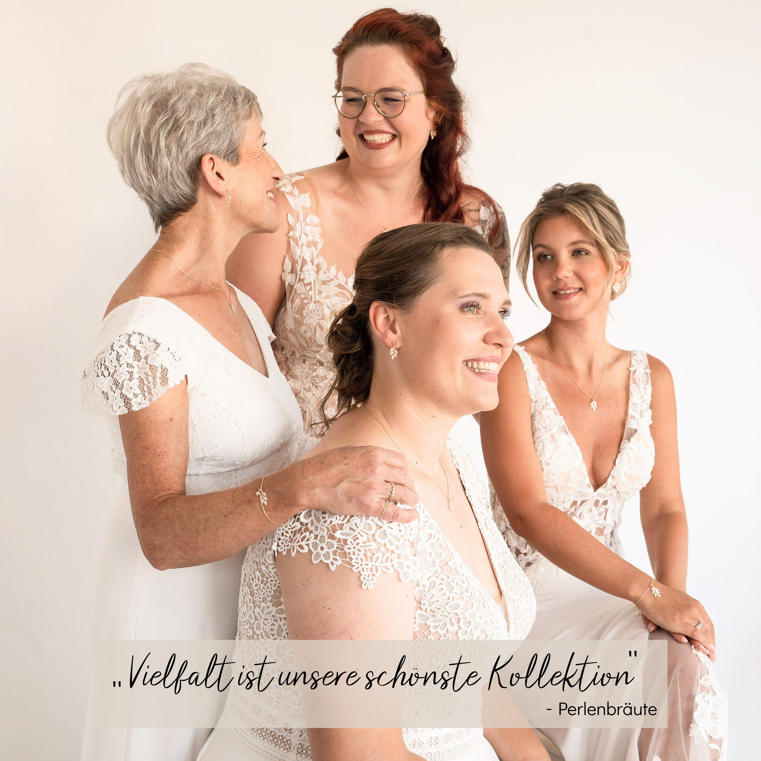 Lana | Brautschmuck Set mit Blättern