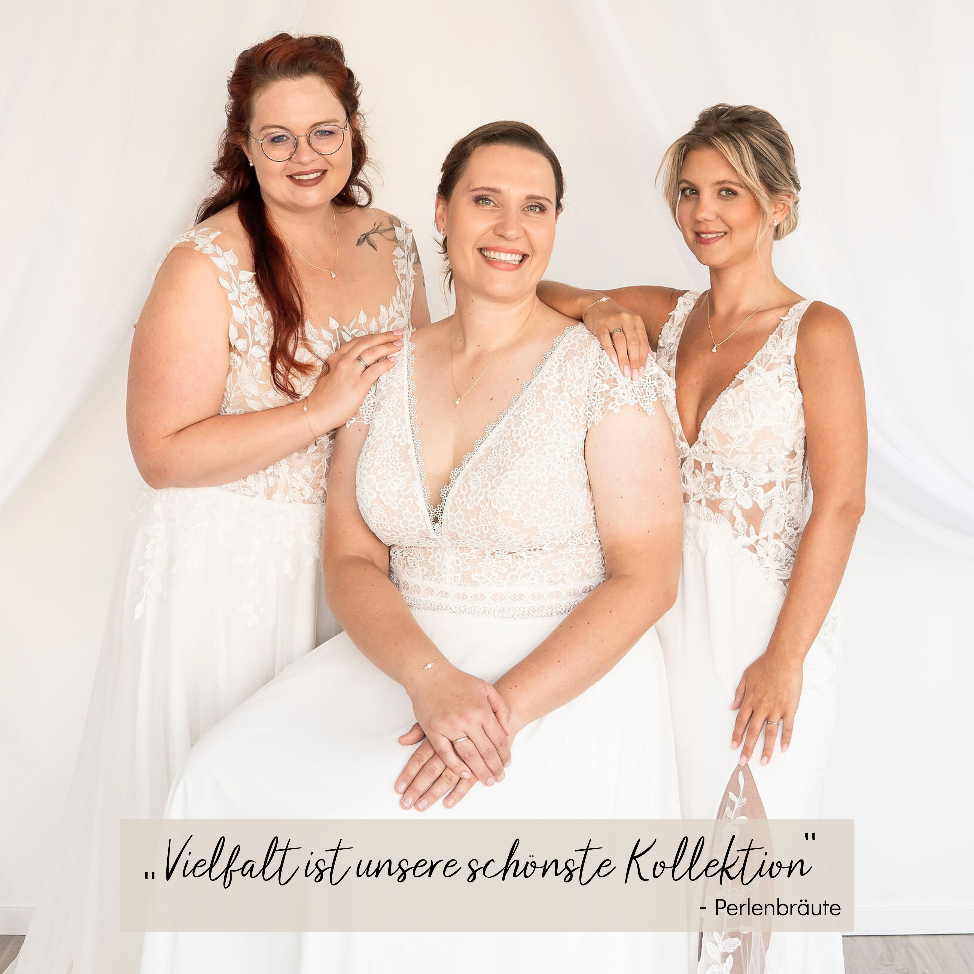 Smilla | Brautschmuck Set mit Perle & Zirkonia Kristall