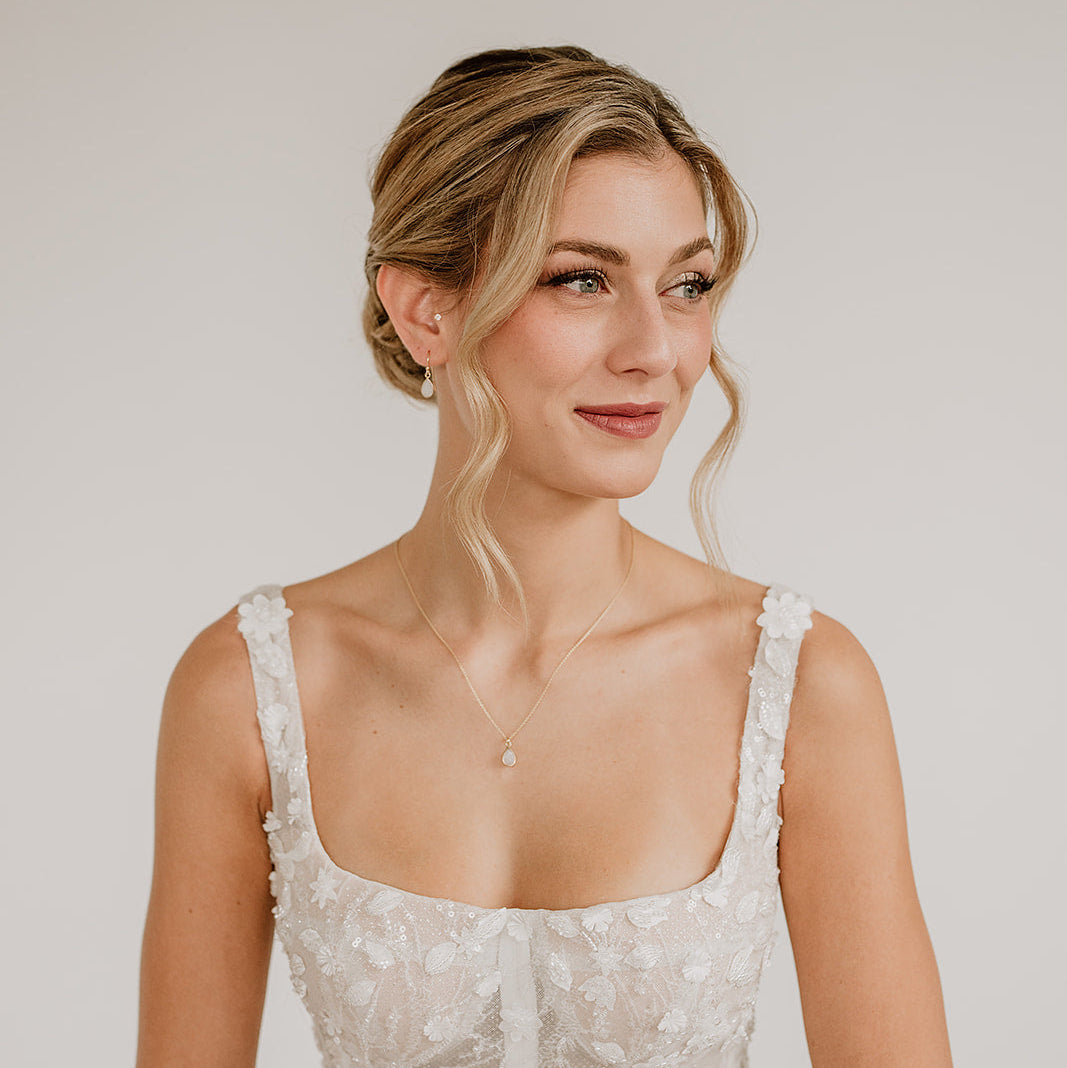 Juna | Brautschmuck Set mit Mondstein