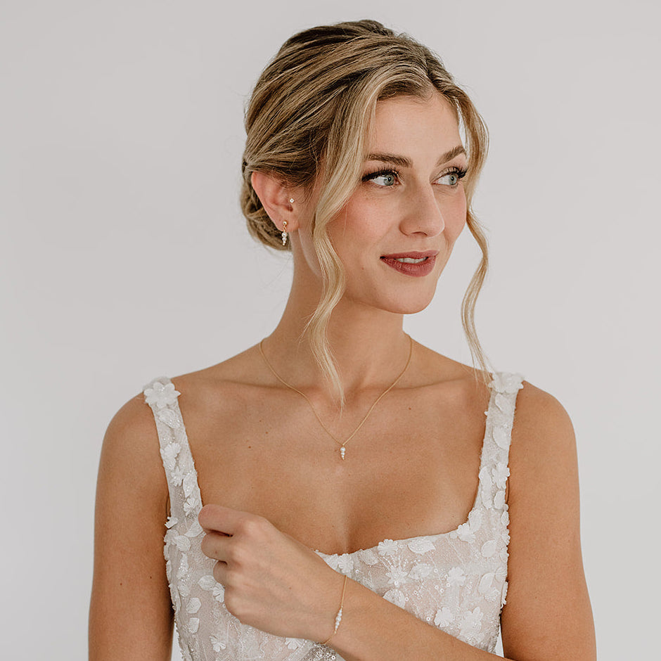 Mariella | Brautschmuck Set mit Perlen - Perlenschmuck Braut