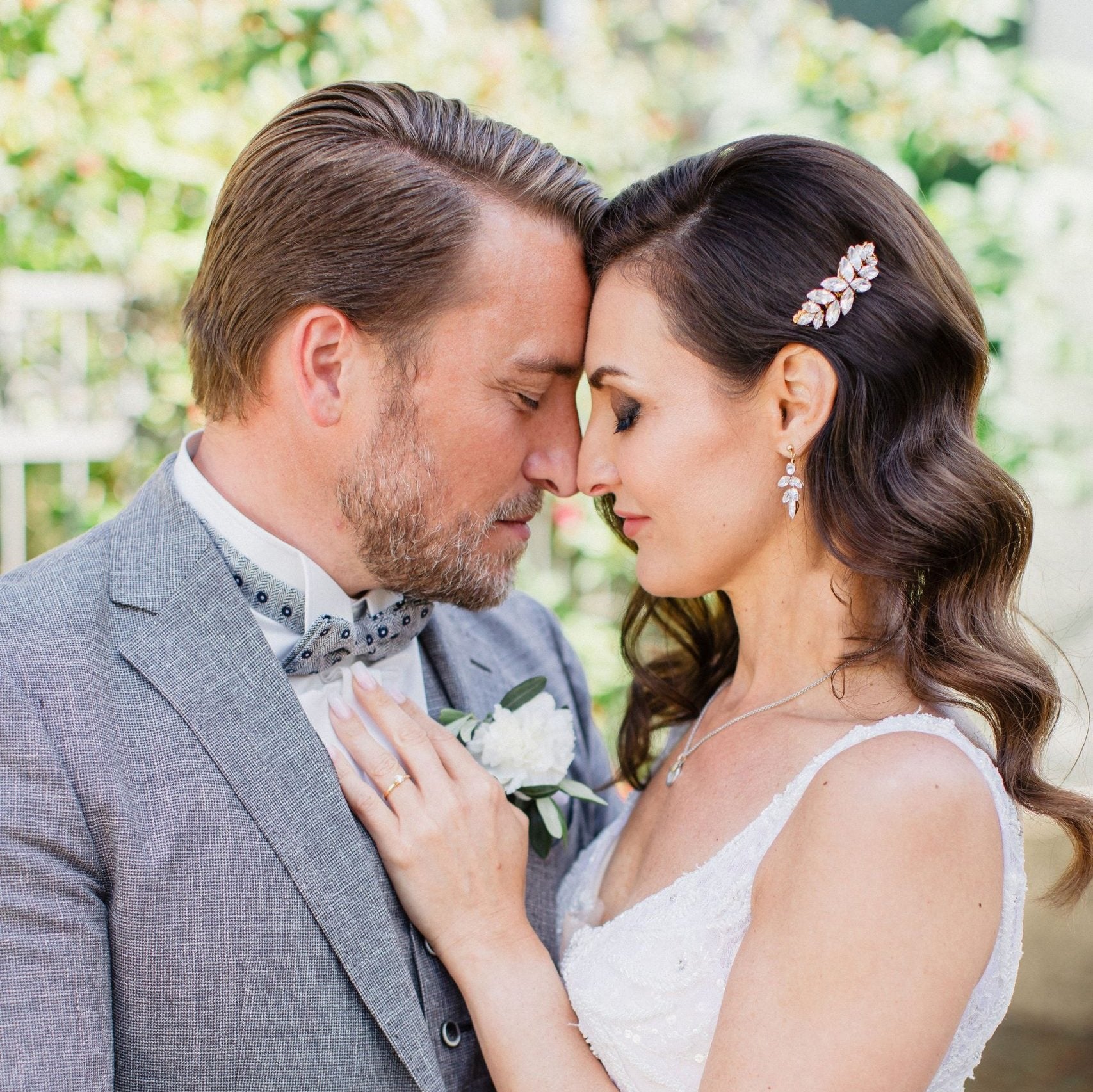 Lisbeth | Hochzeit Haarschmuck, Haarkamm mit Kristallen