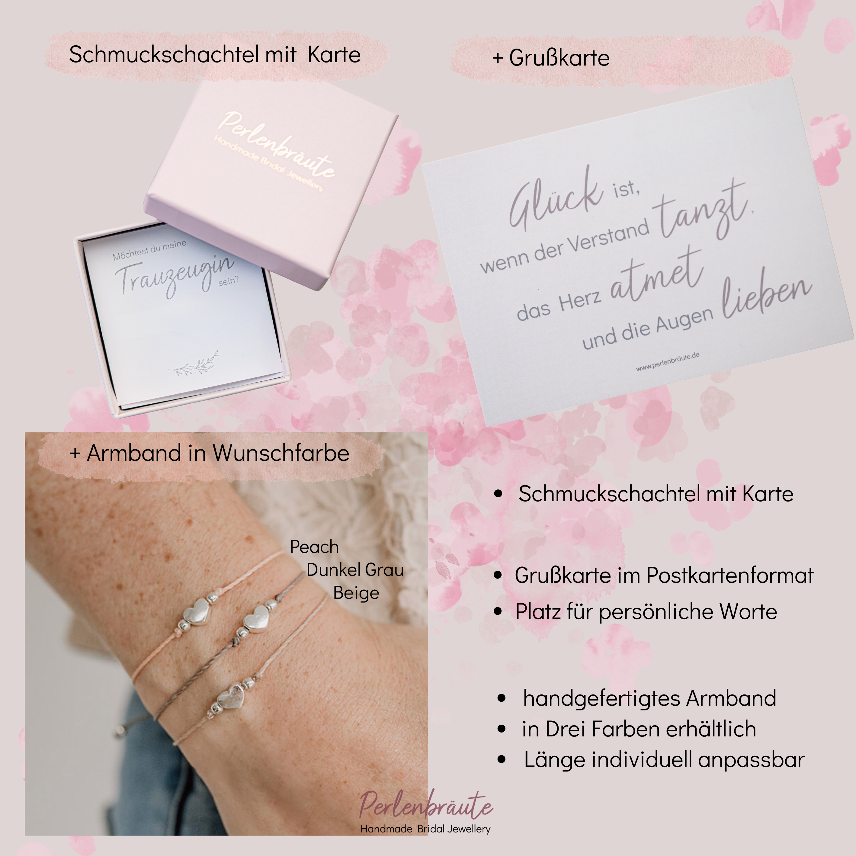 Armband für Trauzeugin | Trauzeugin fragen
