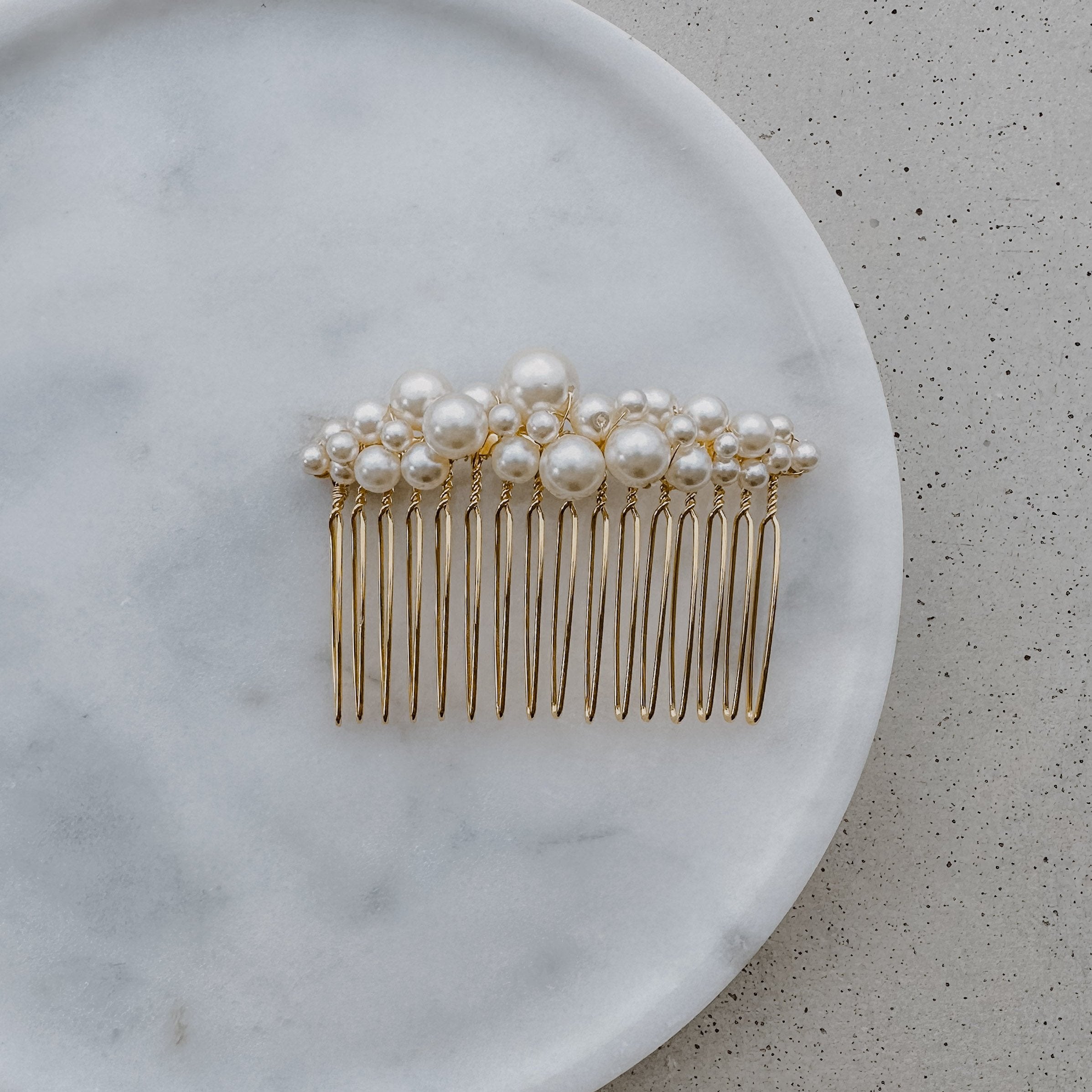 Wilma | Haarschmuck Hochzeit - Haarkamm mit Perlen