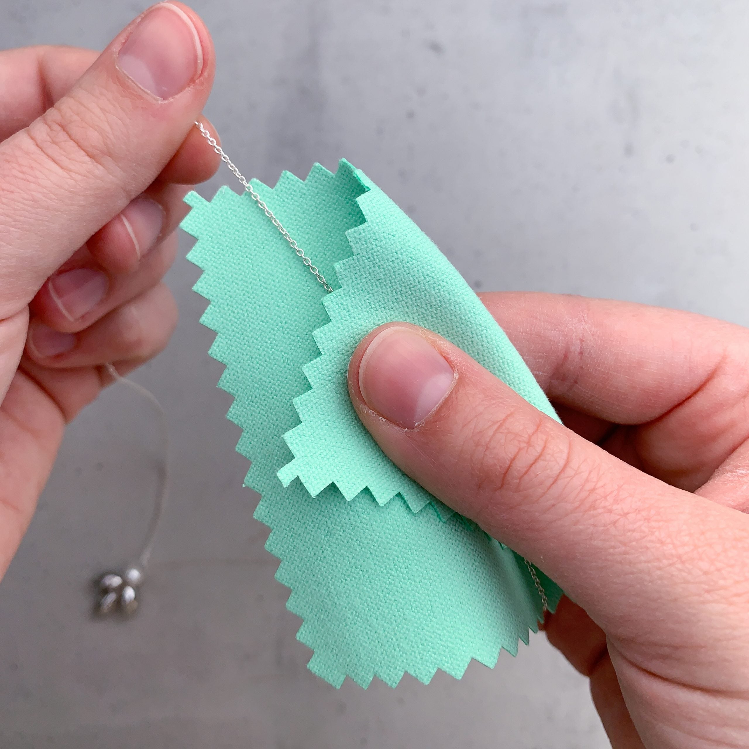 Poliertuch | Brautschmuck, Schmuckpflege