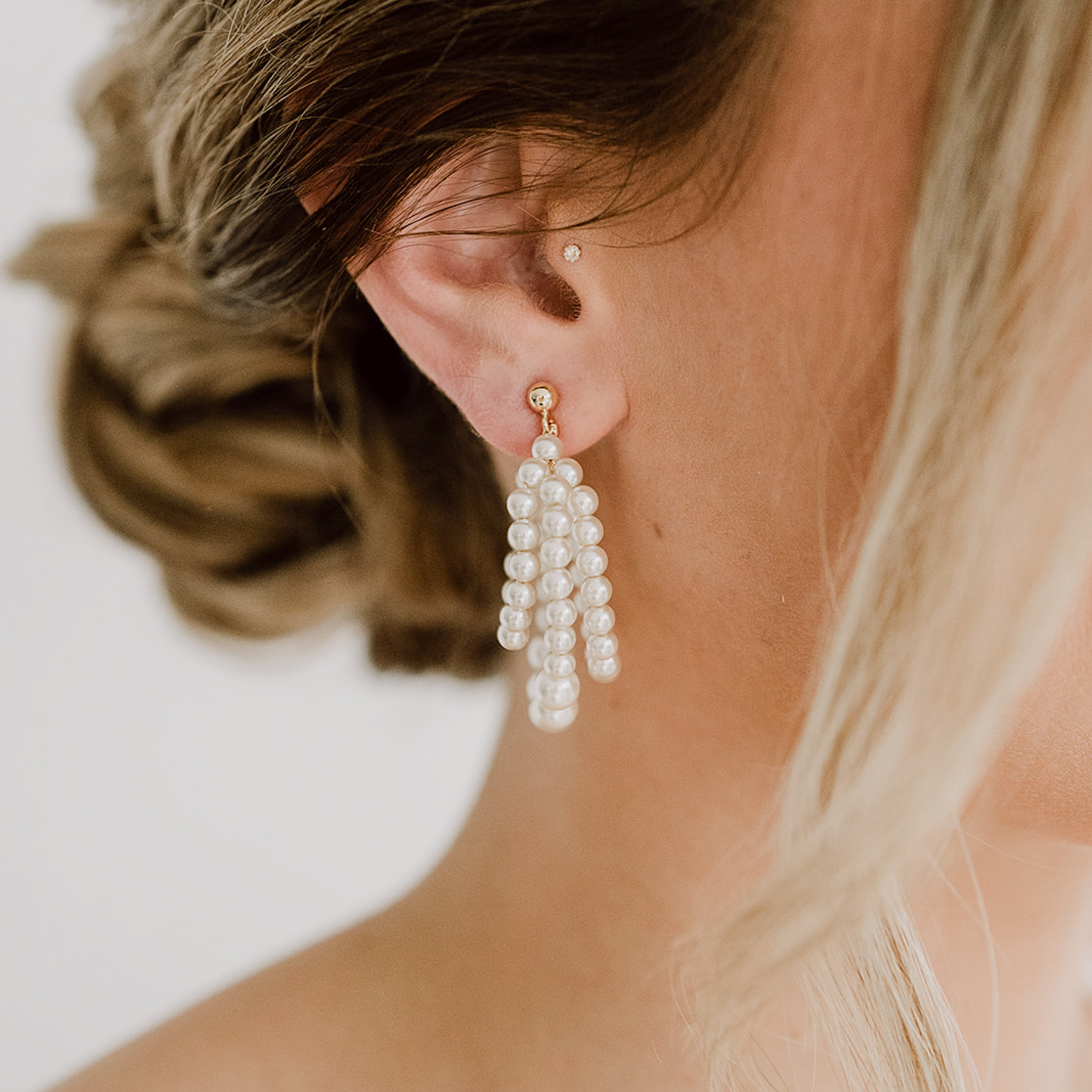 Gloria | Ohrringe Hochzeit mit Perlen