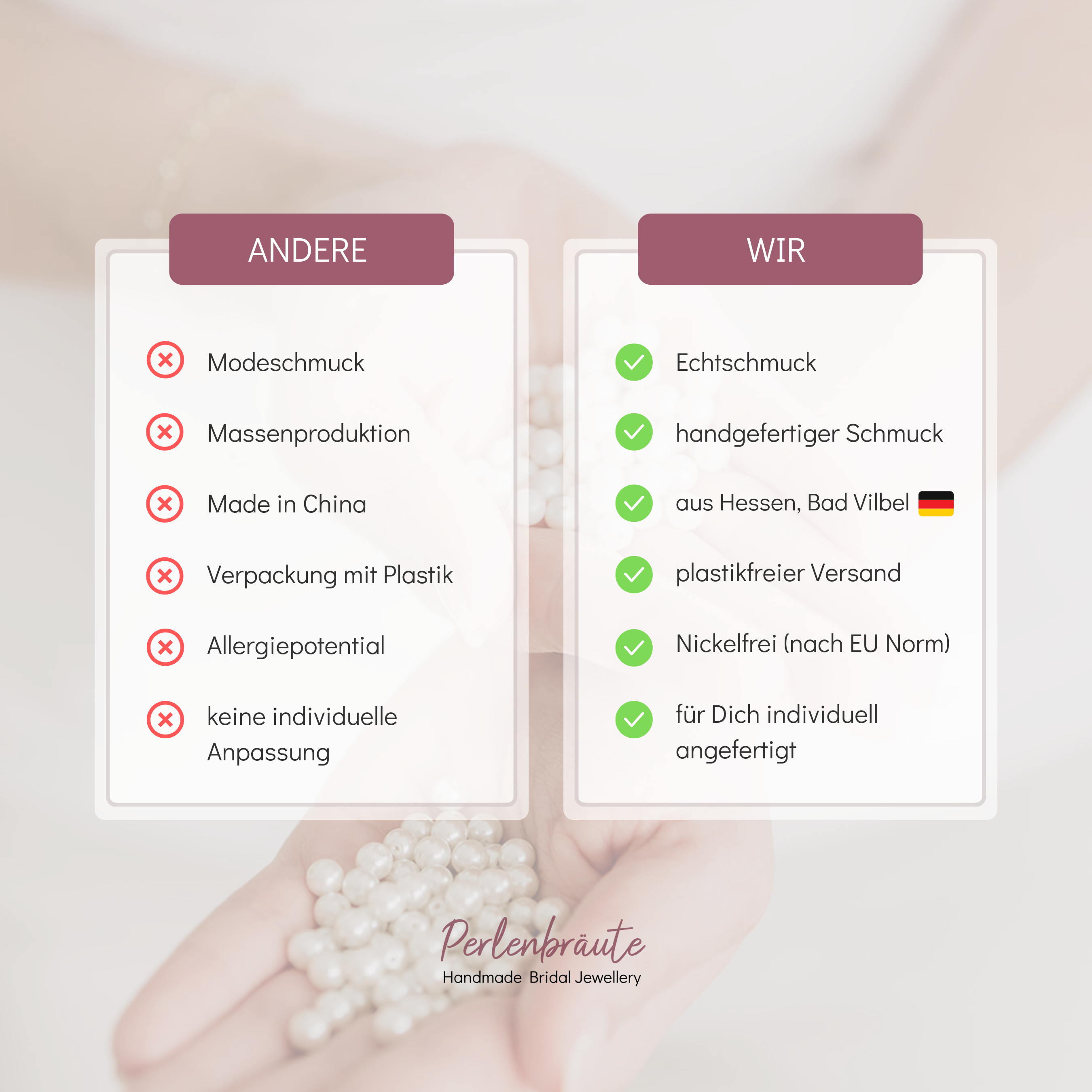 Ari | Brautschmuck Set mit Perlen - Perlenschmuck Hochzeit