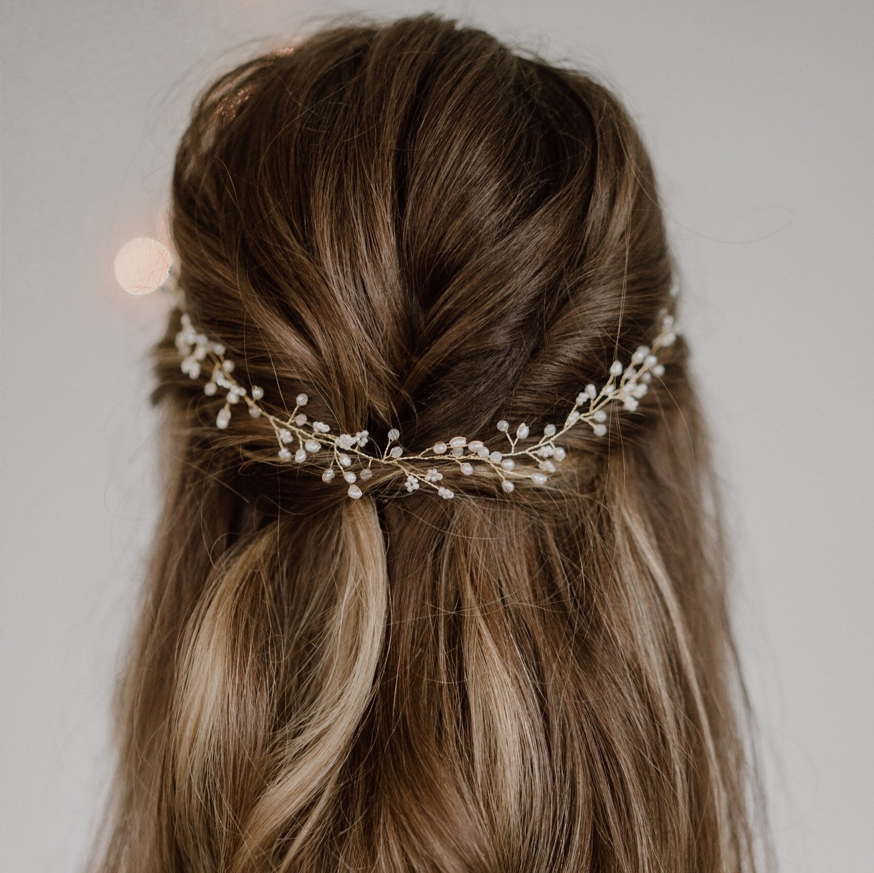 Susi | Brauthaarschmuck, Headpiece mit kleinen Perlen