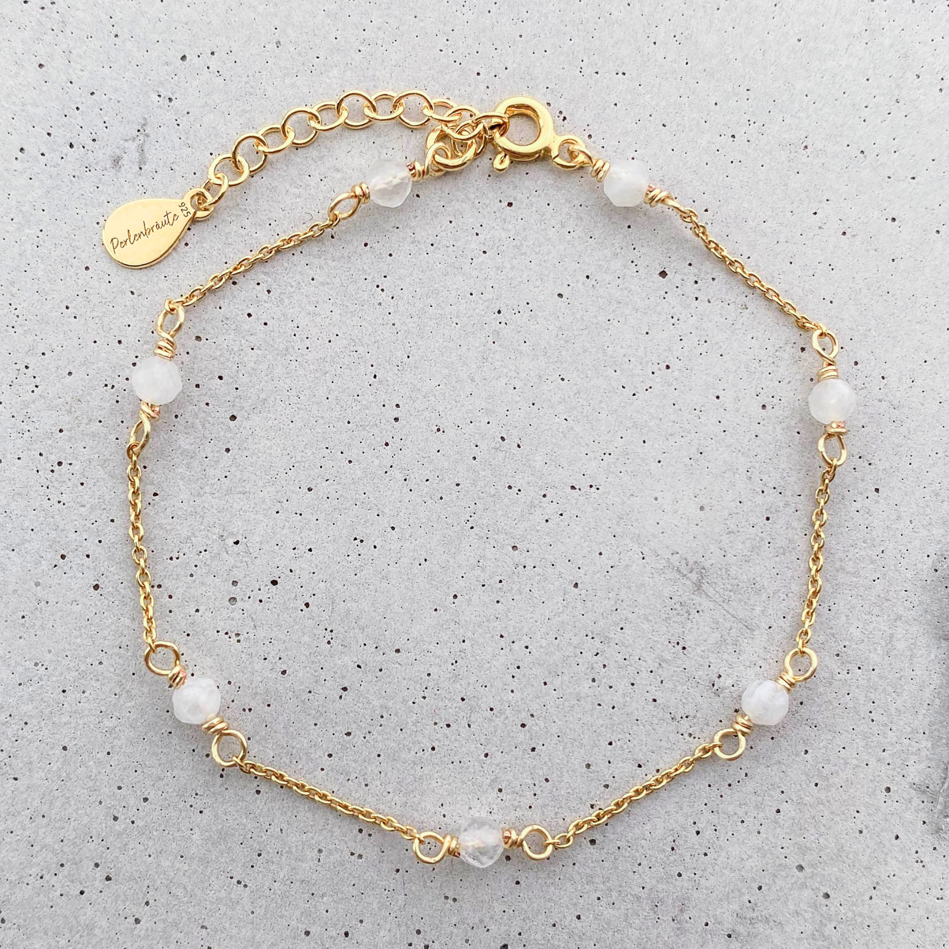 Luna | Brautschmuck Armband mit Mondsteinen