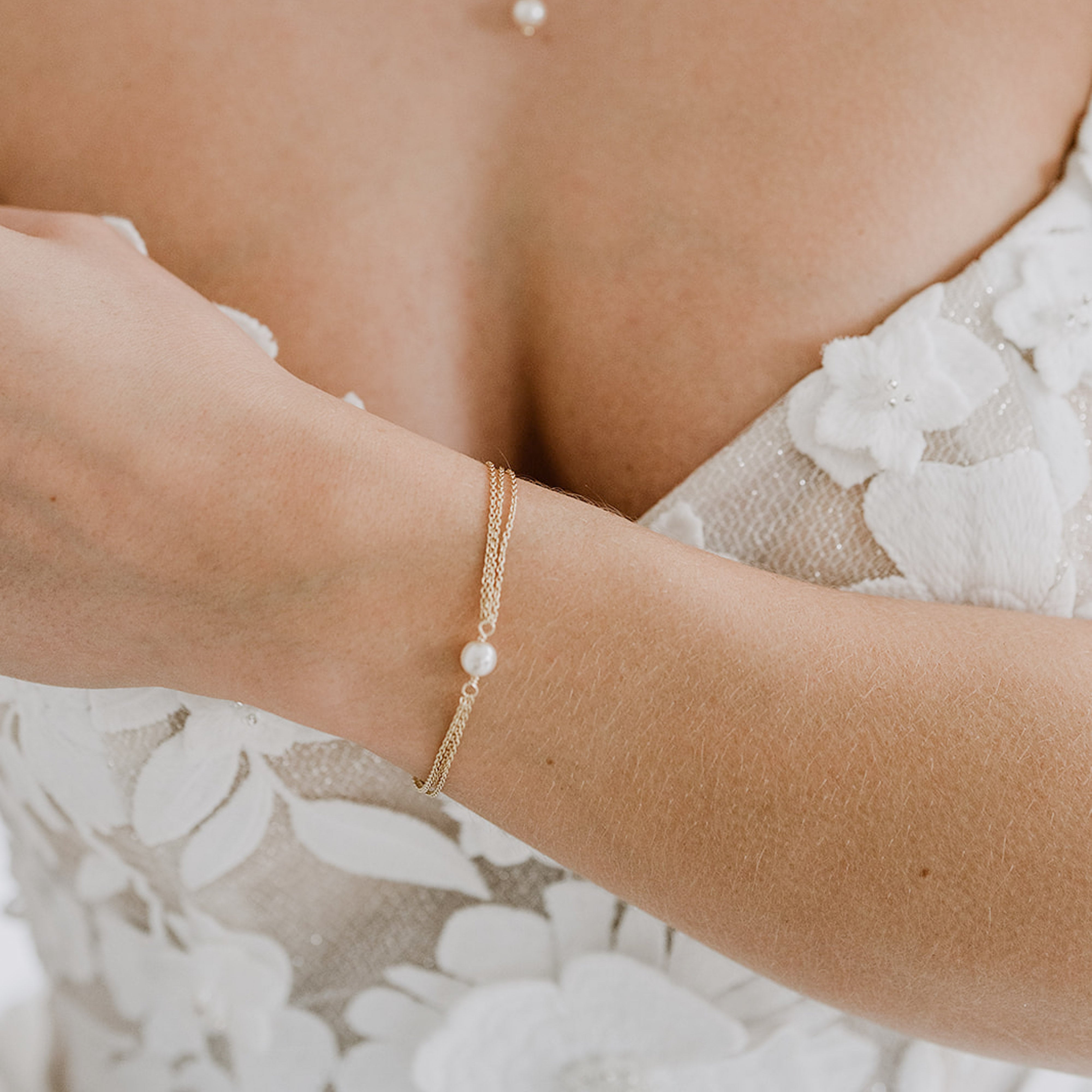 Lola | Armband Hochzeit mit Perle