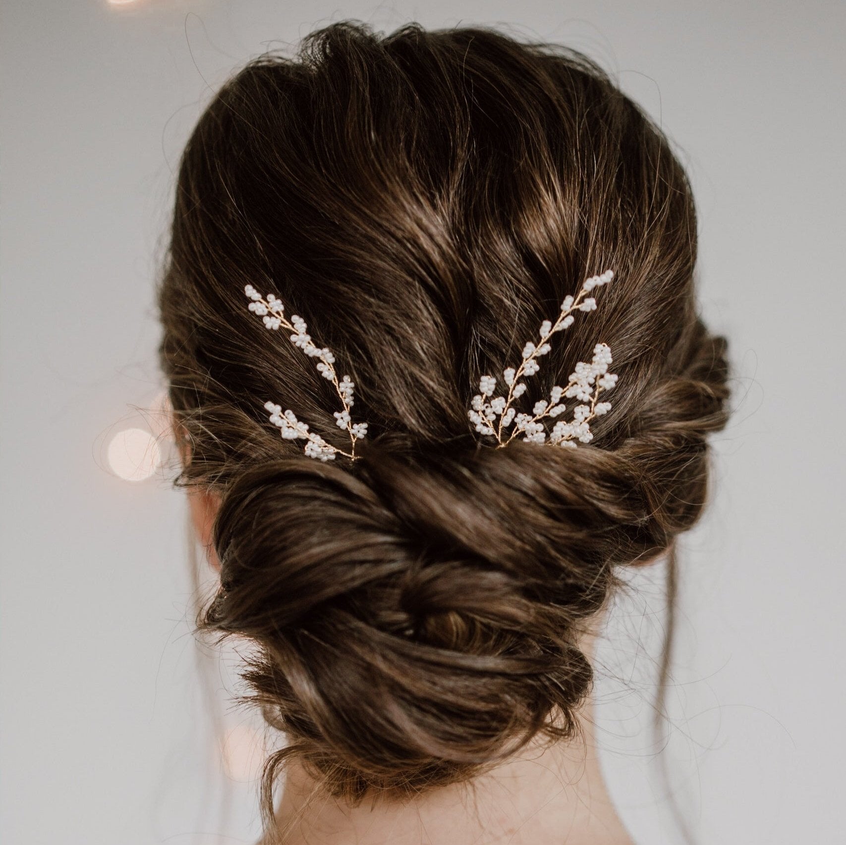 Belina | Hochzeit Haarschmuck, Haarnadeln mit kleinen Perlen