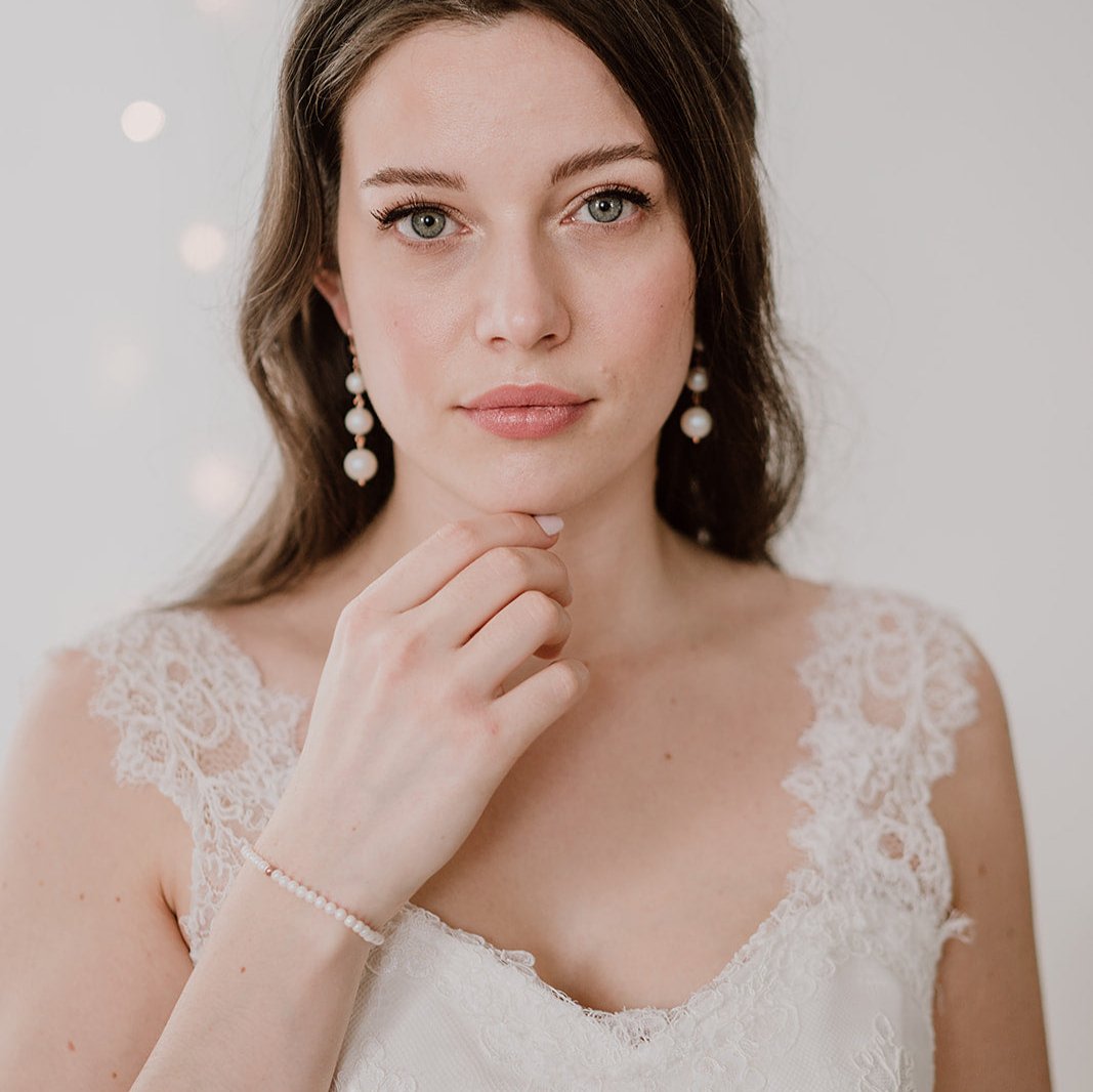 Perla Perlenarmband Hochzeit schlicht 