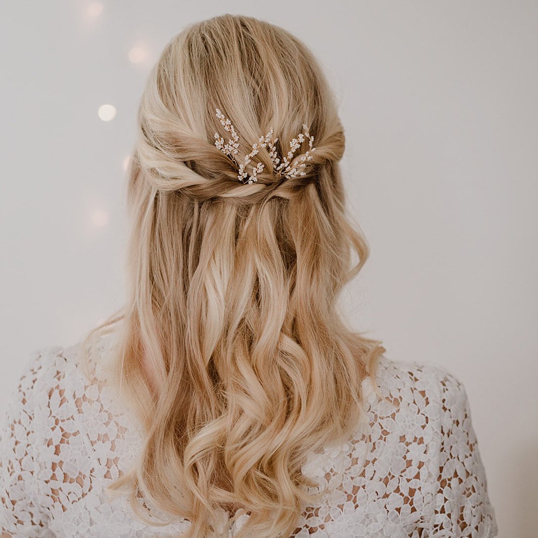 Belina | Hochzeit Haarschmuck, Haarnadeln mit kleinen Perlen