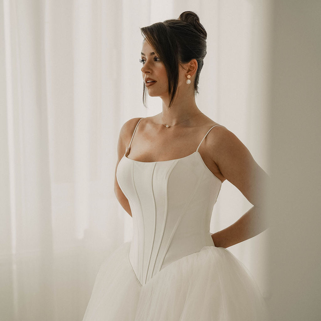 Perla 8mm | Braut Halsreif mit Perle