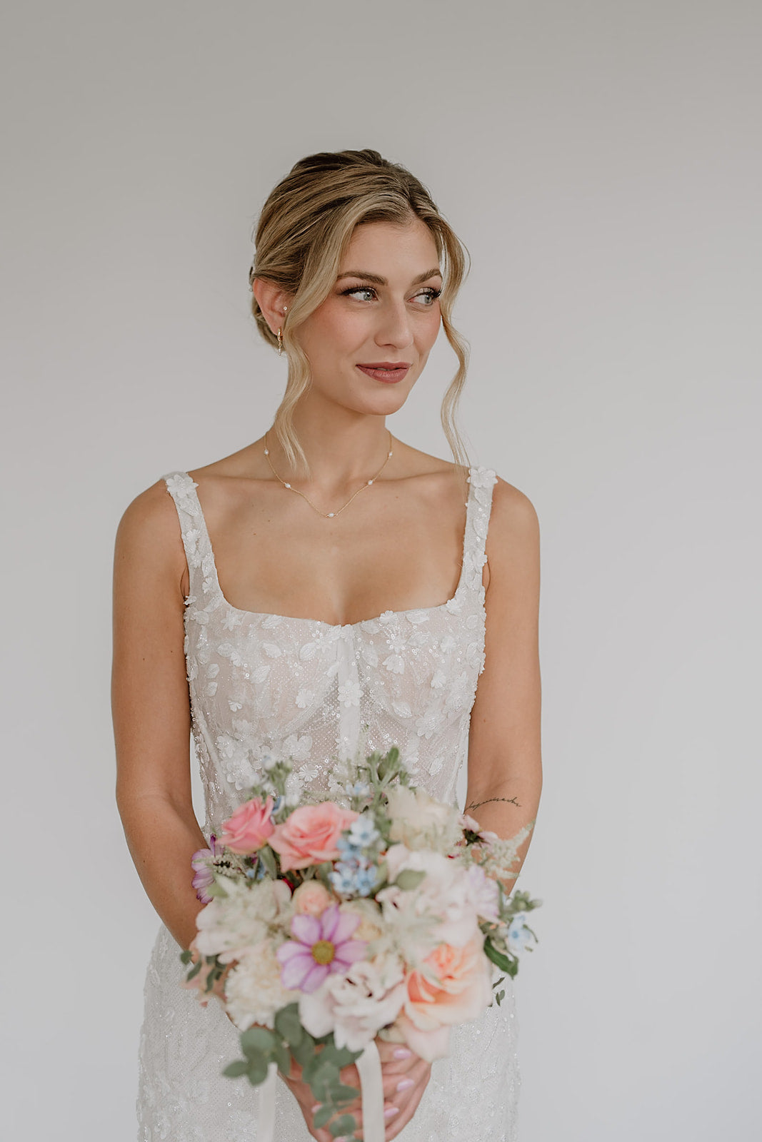 Resi | Brautcreolen mit Perle TEST hell