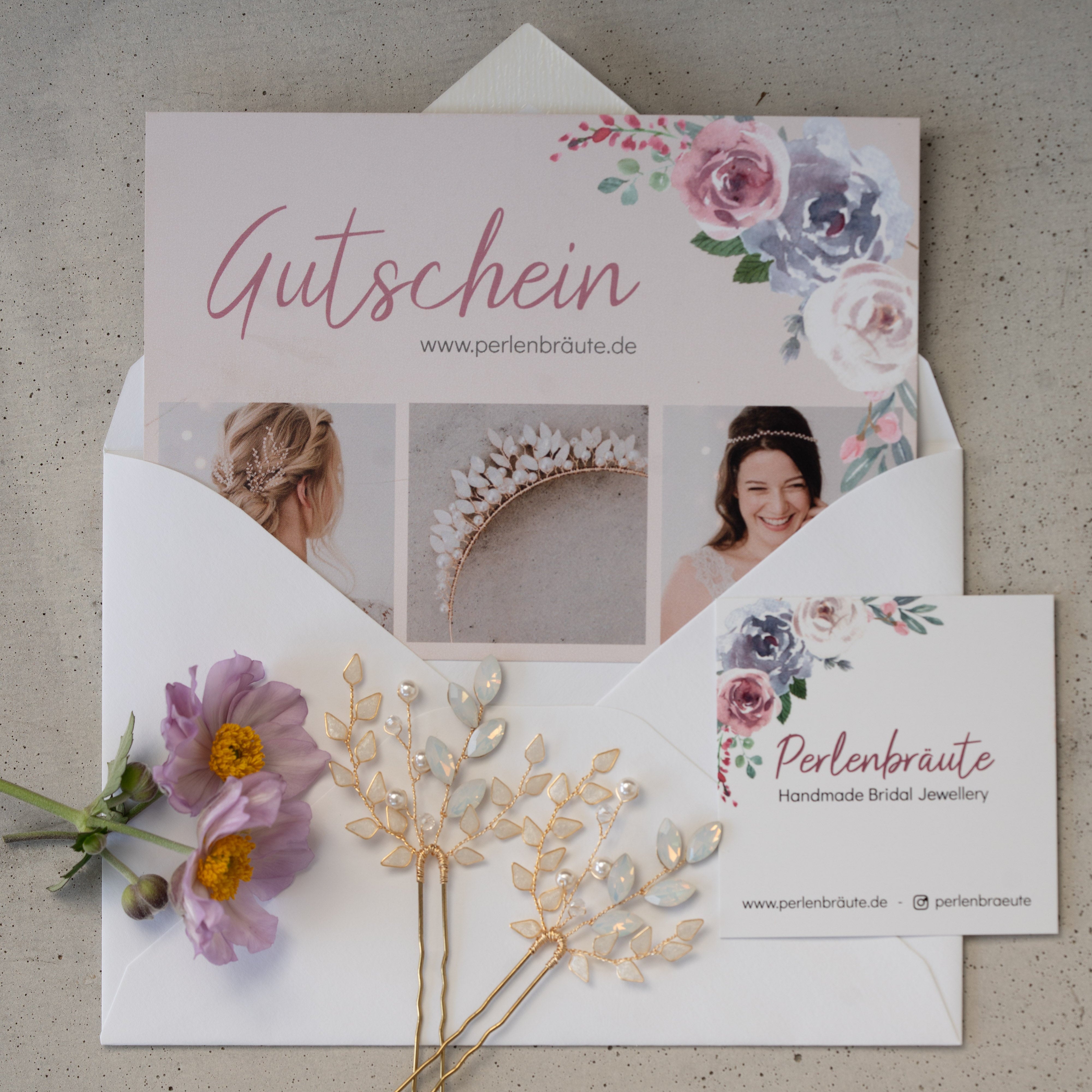 Gutschein | Brautschmuck Gutschein, Hochzeitsgeschenk