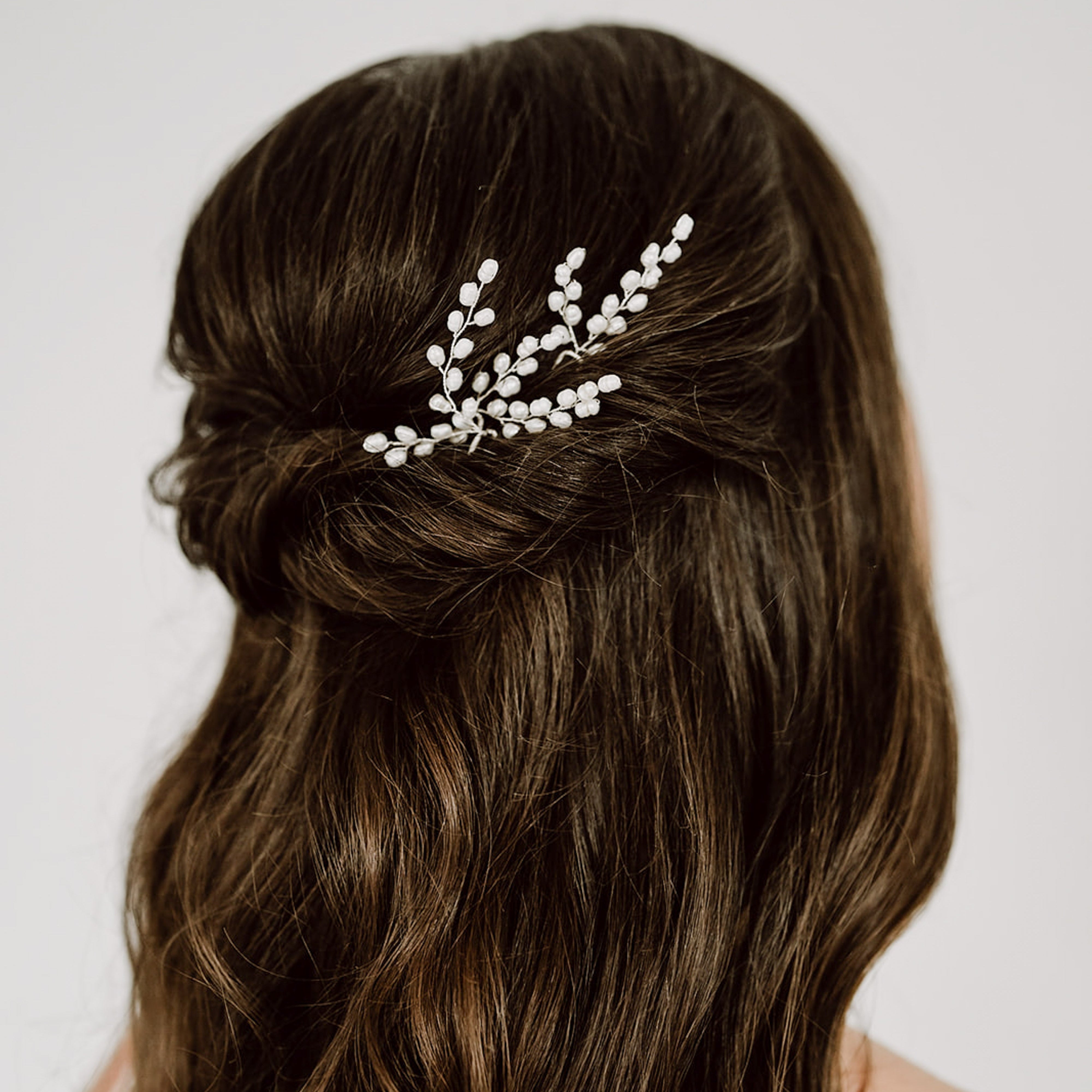 Amelie | Haarnadeln Hochzeit mit echten Süßwasserperlen