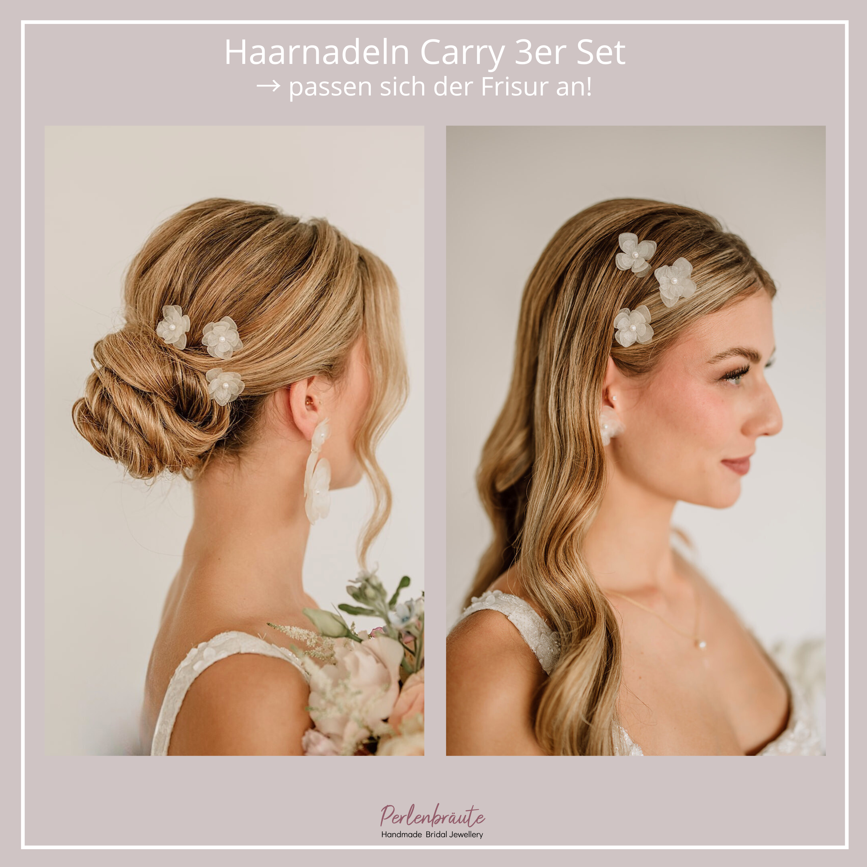 Carry | Haarschmuck mit weißen Blüten