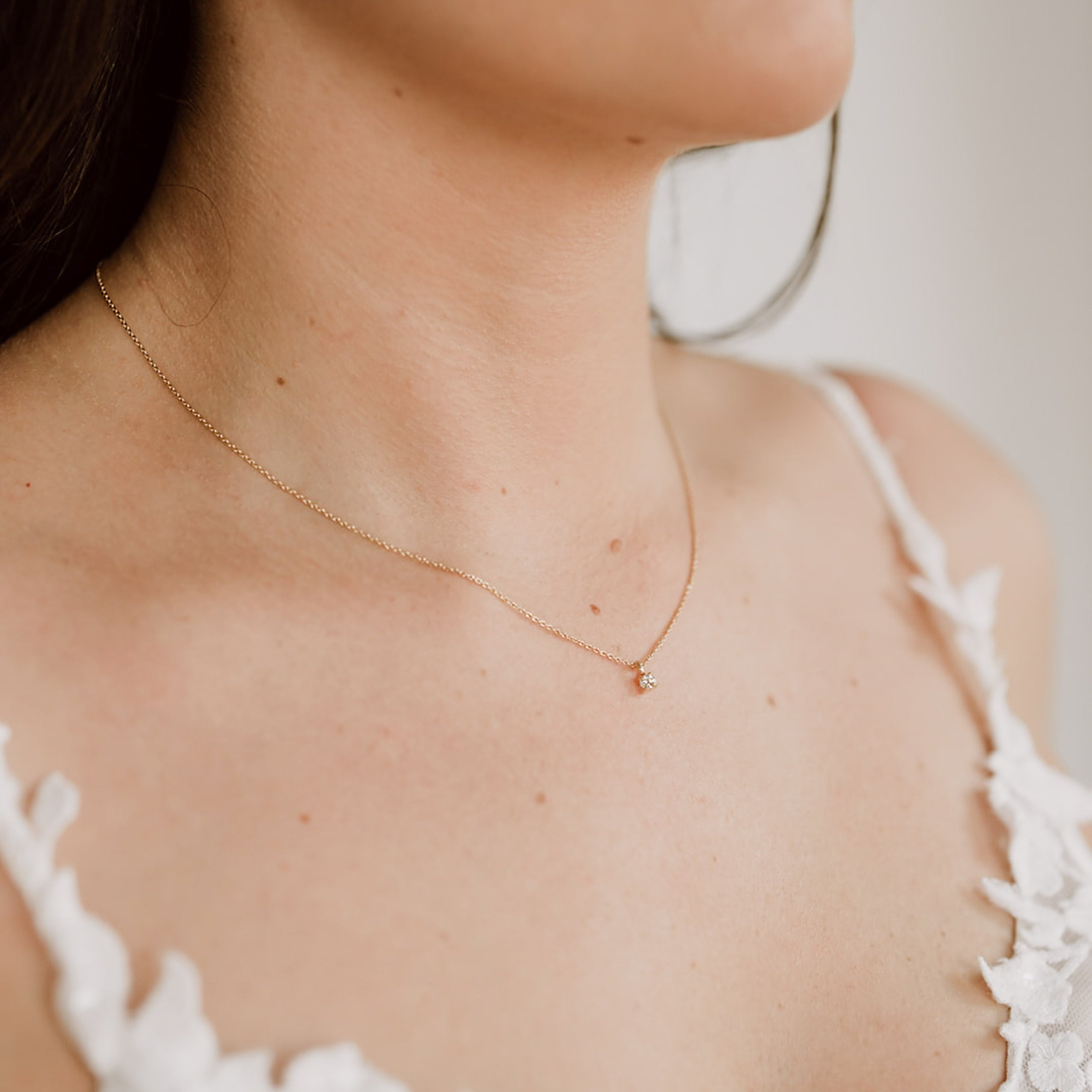 Sanna | Halskette Hochzeit mit Zirkonia Kristall