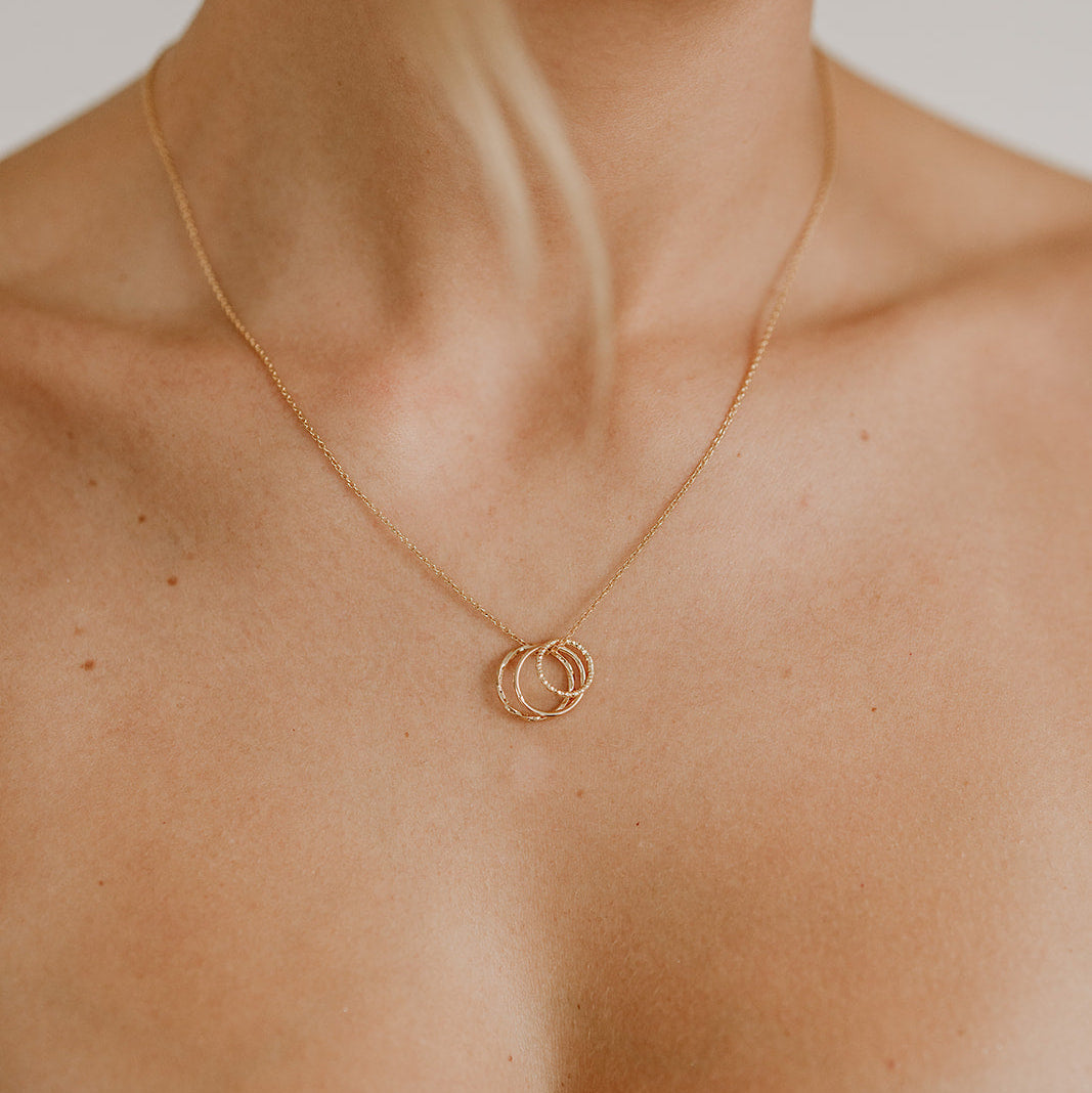 Toni Trio | Brautkette mit 3 Kreisen dezent