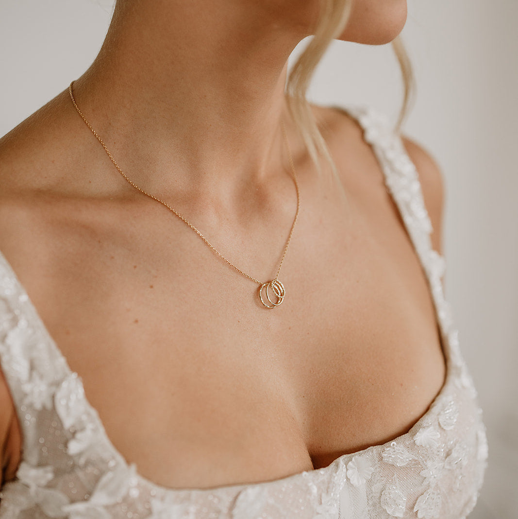 Toni Trio | Brautkette mit 3 Kreisen dezent