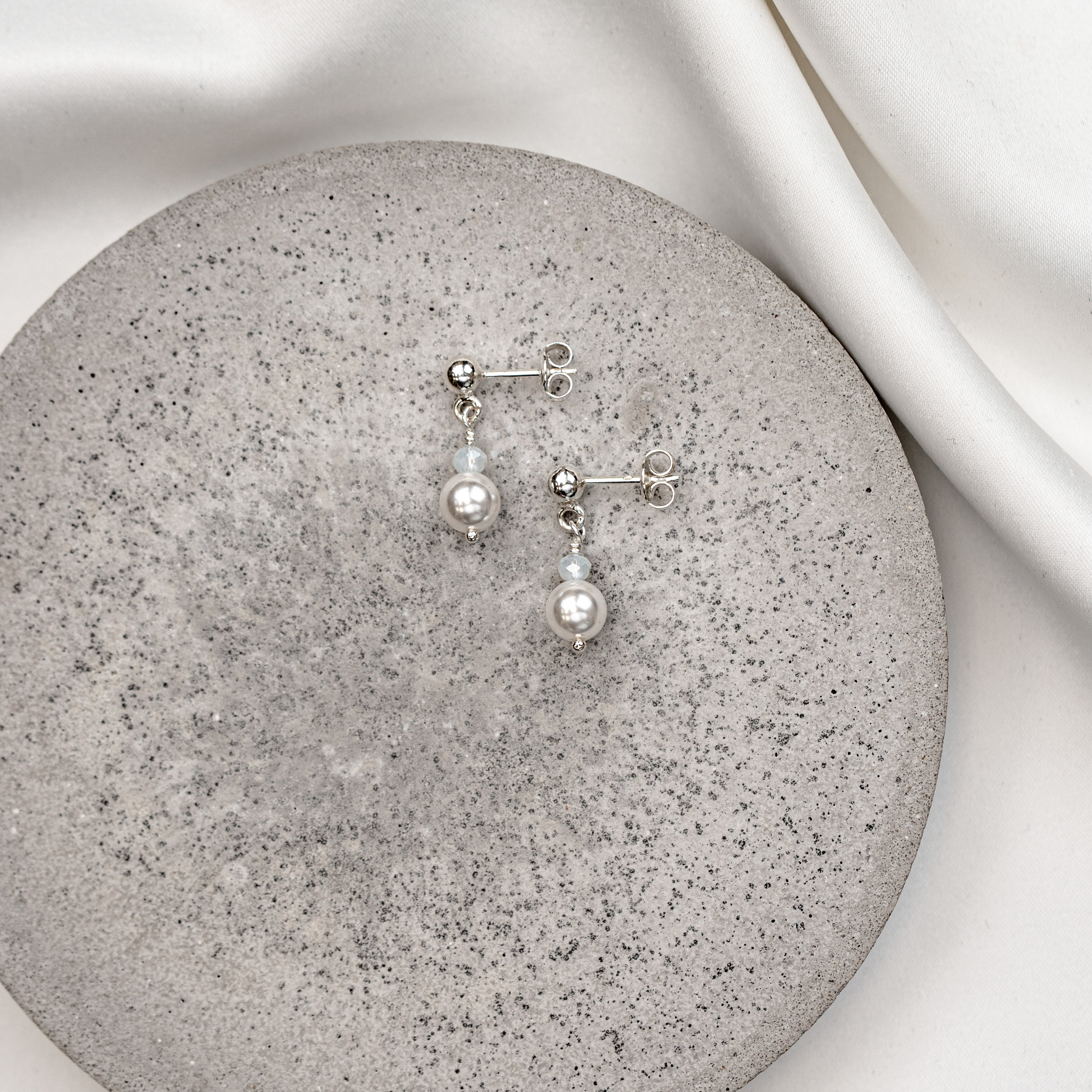 Ari| Braut Ohrringe mit Perle