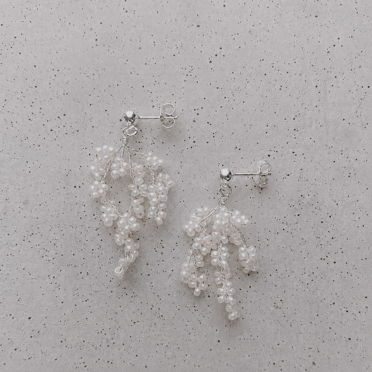 Belina | Ohrringe Hochzeit mit kleinen Perlen