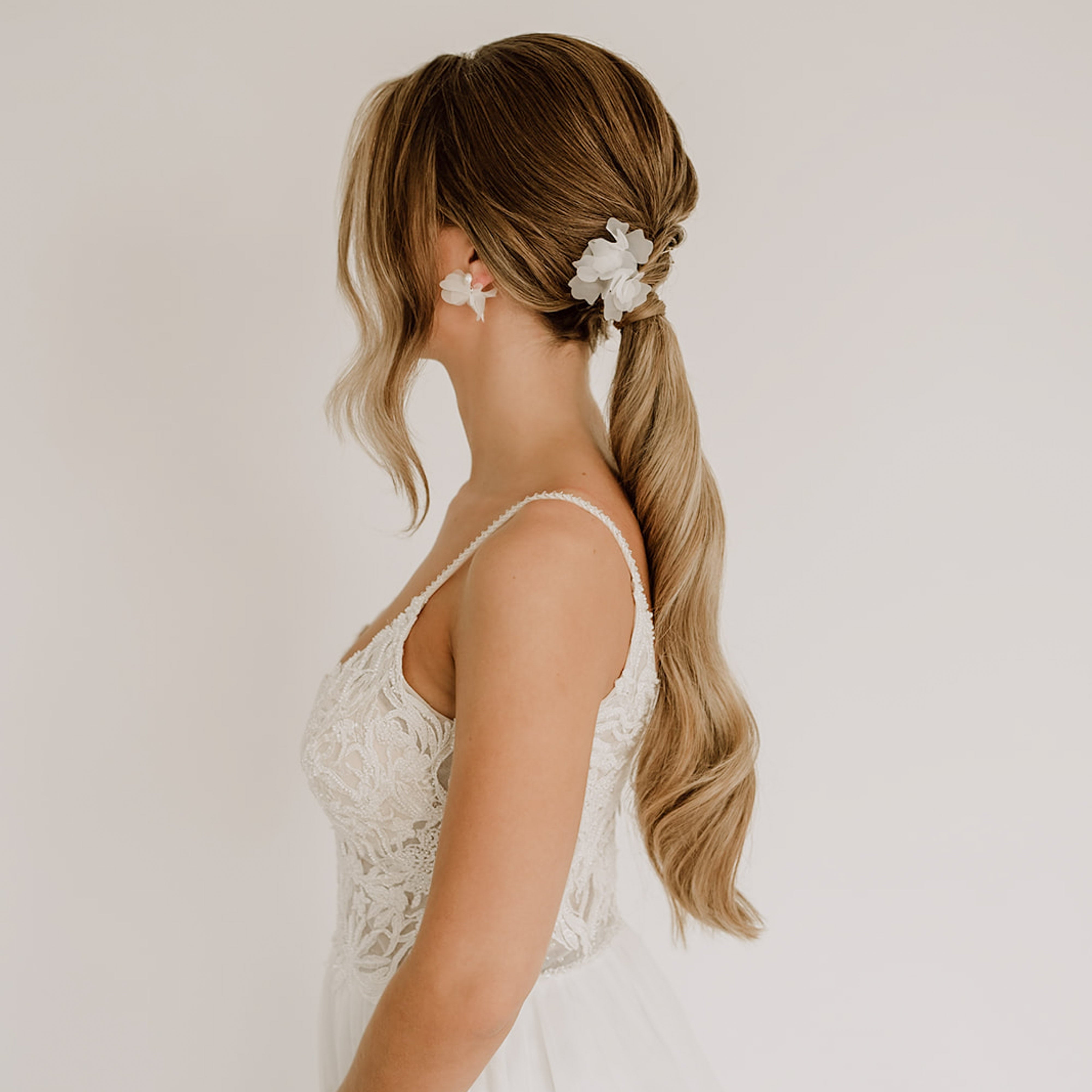 Flora | Hochzeit Haarschmuck - Haarnadeln mit Stoffblüten