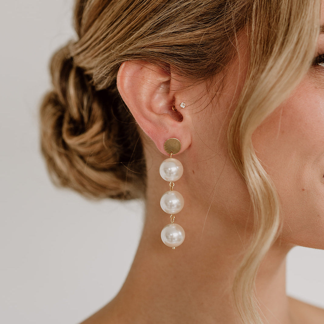 Hedi | Braut Ohrringe mit Perle