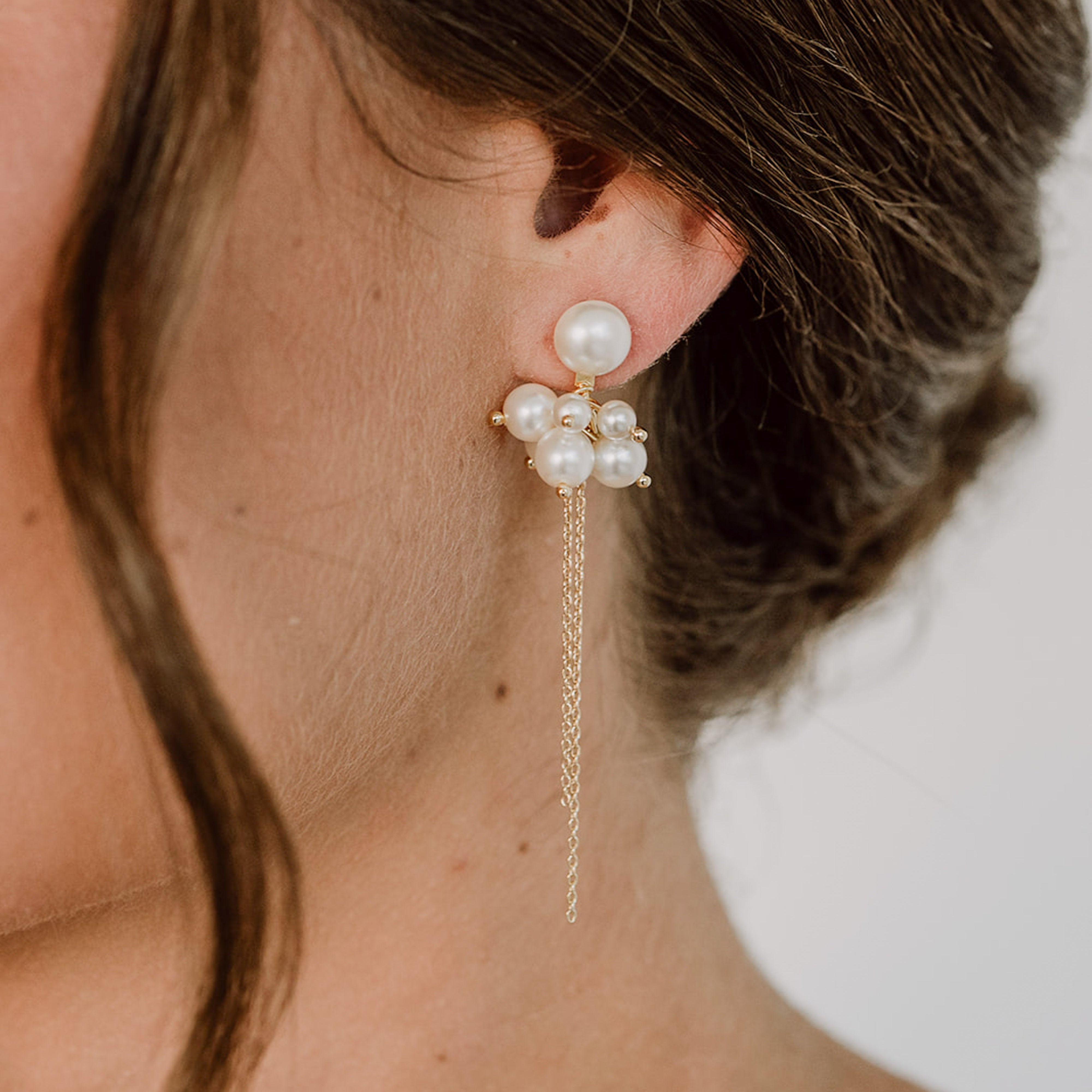 Jess | Ohrringe Hochzeit mit Perlen